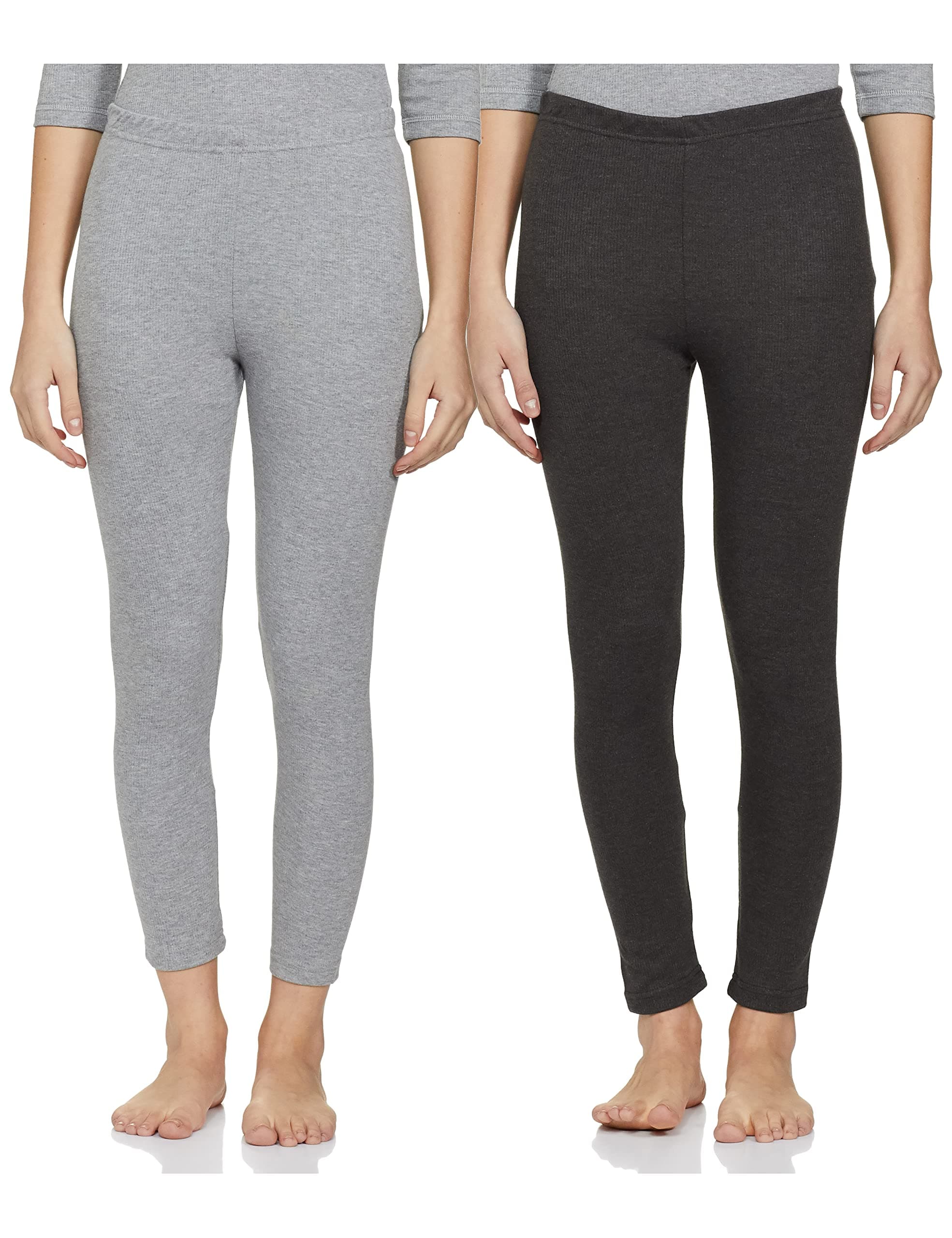 Amazon Brand - Symbol Women's Casual Slim Thermal Bottom (SB-AW21-THBOT_Dk Light Grey_XS)