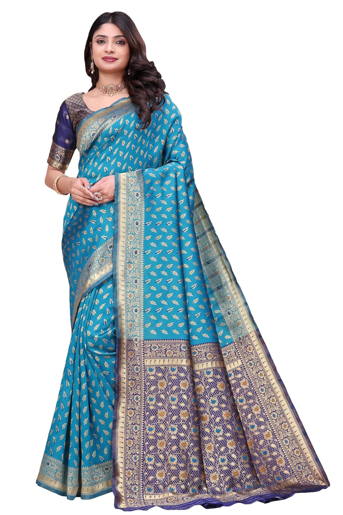 Shasmi Women's Red Printed, Embroidered, Embellished Bandhani Georgette Party Sari collections With Blouse Piece for Wedding sadi (PARI-240)