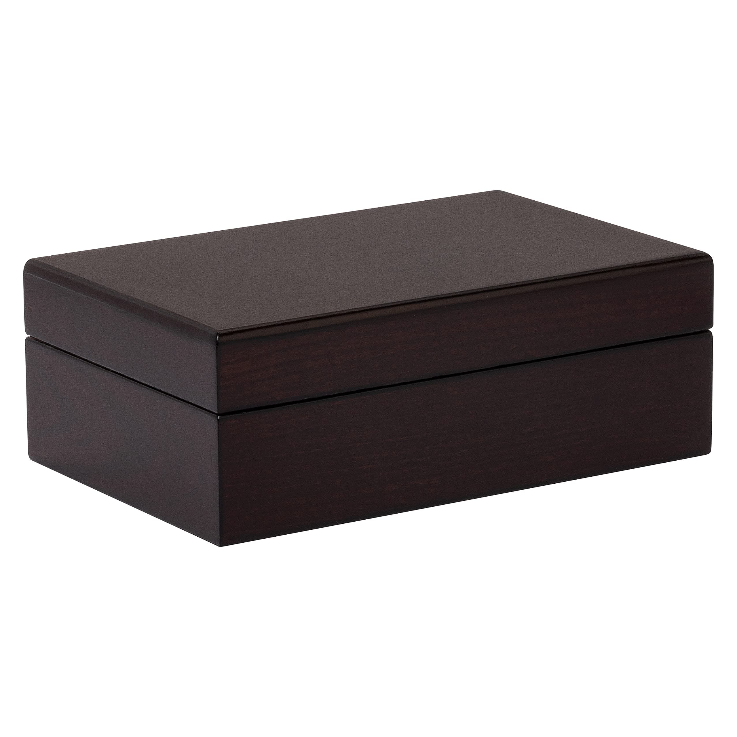 Quality Importers Traveler 10 10-Cigar Travel Humidor, Mahogany
