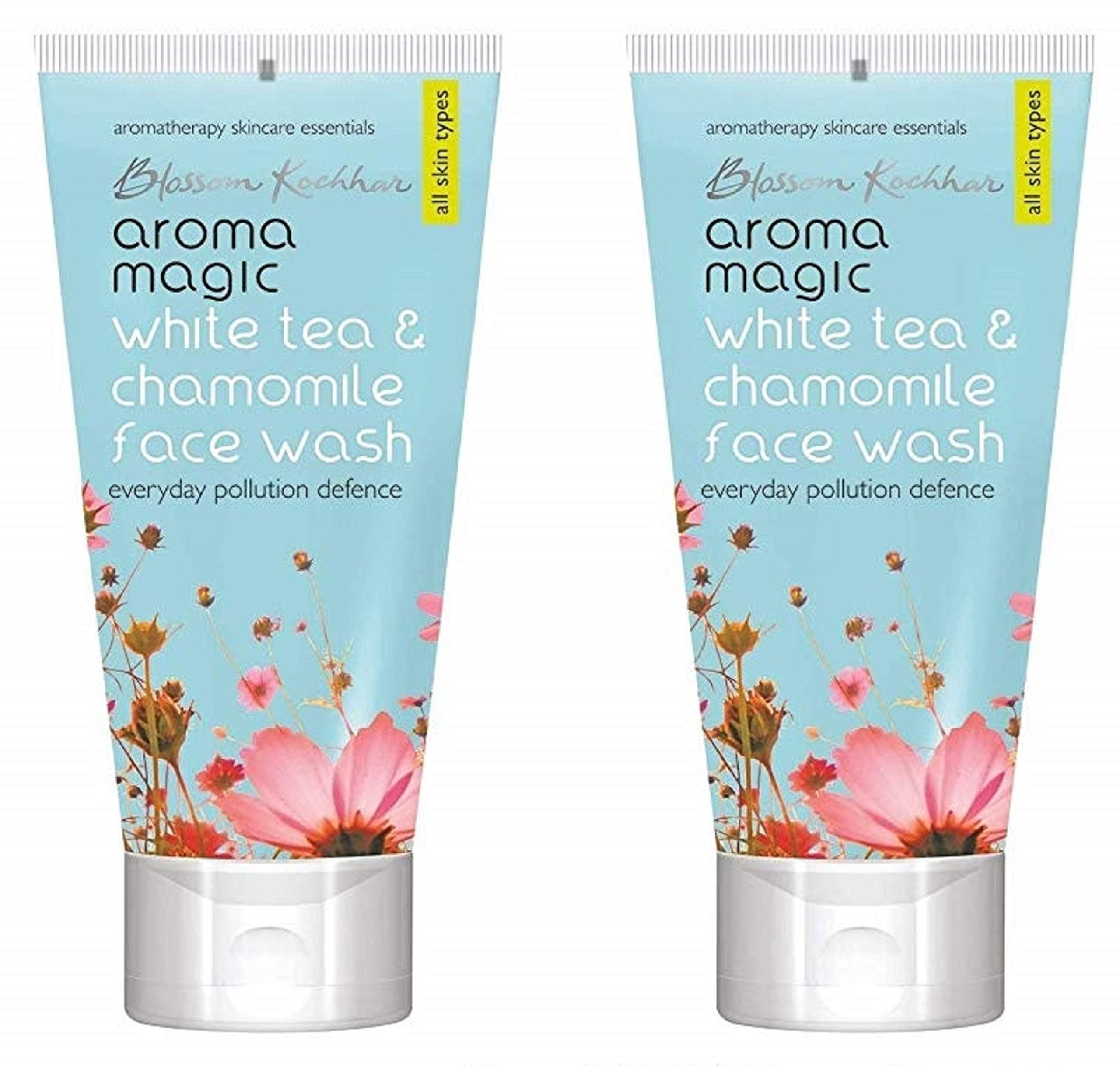 Aroma Magic Everyday Pollution Defense White Tea & Chamomile Face wash | with Soya Milk Extracts | All Skin -100 ml | Pack Of 2