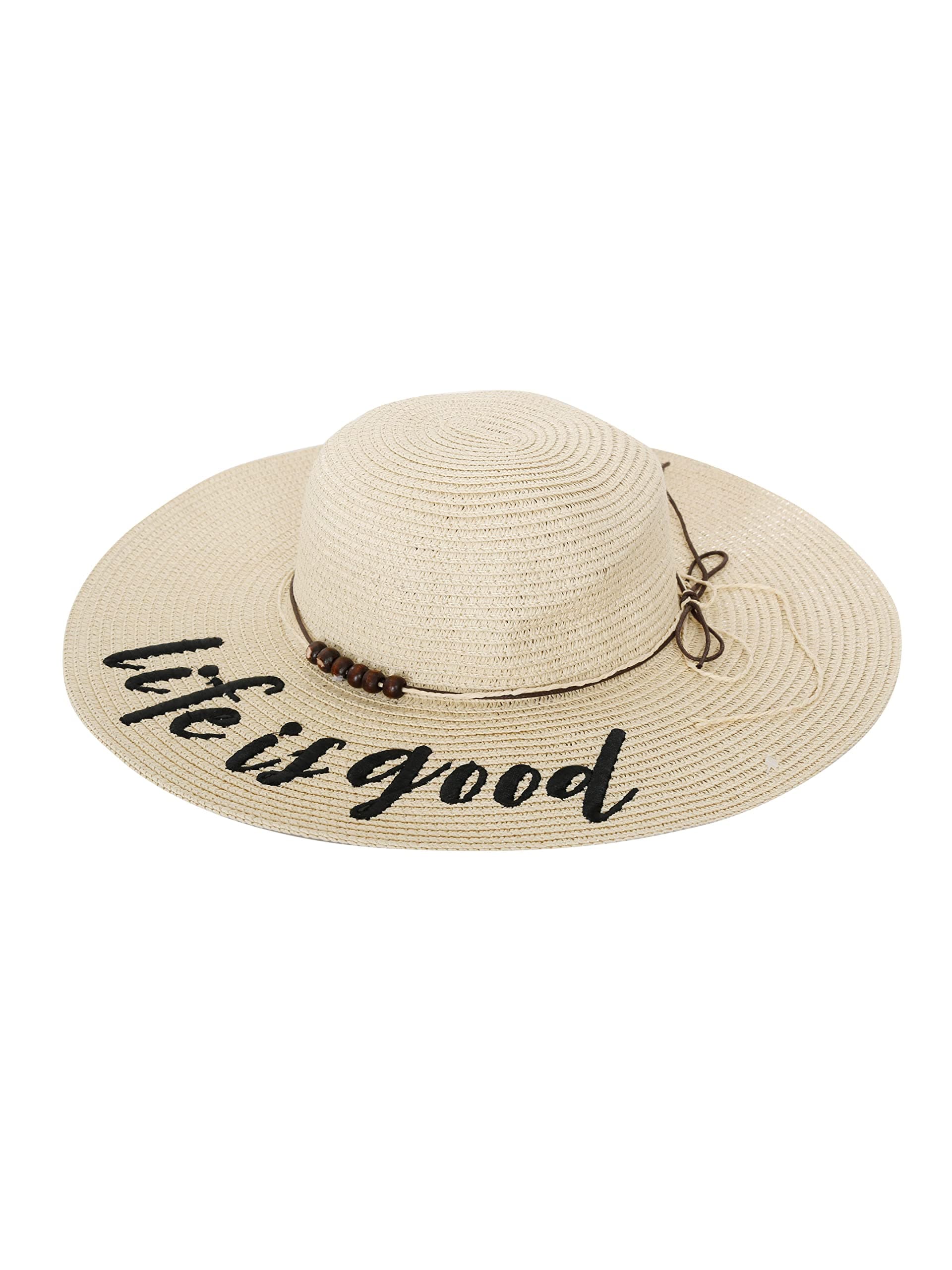 FabSeasons Long Brim Beach and Sun Hat for Women & Girls