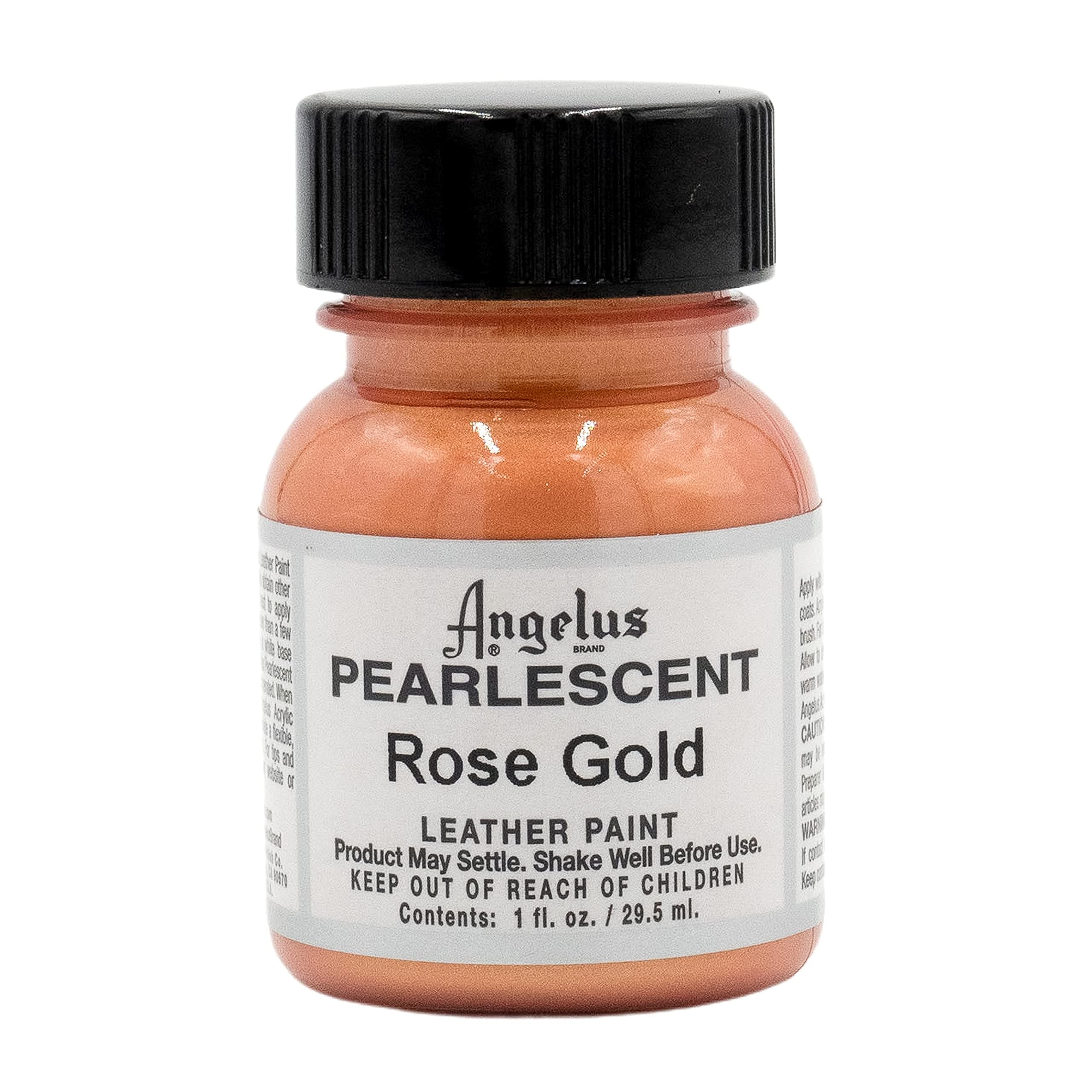 Angelus Angelus Pearlescent Leather Paint, Rose Gold, 1 oz.