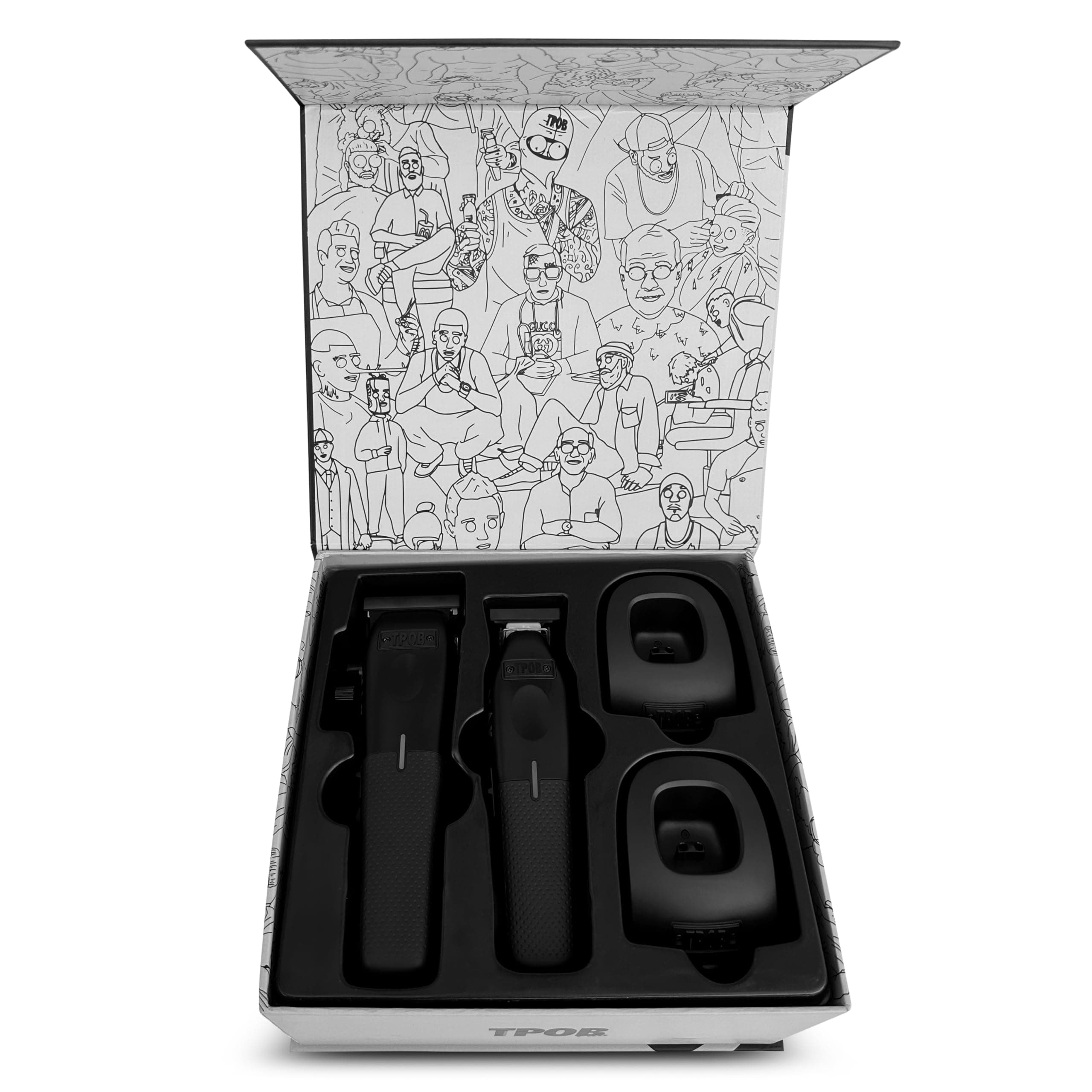 TPOB Play Barber Hair Clippers Trimmers Set for Men 7500 RPM Blackout Edition