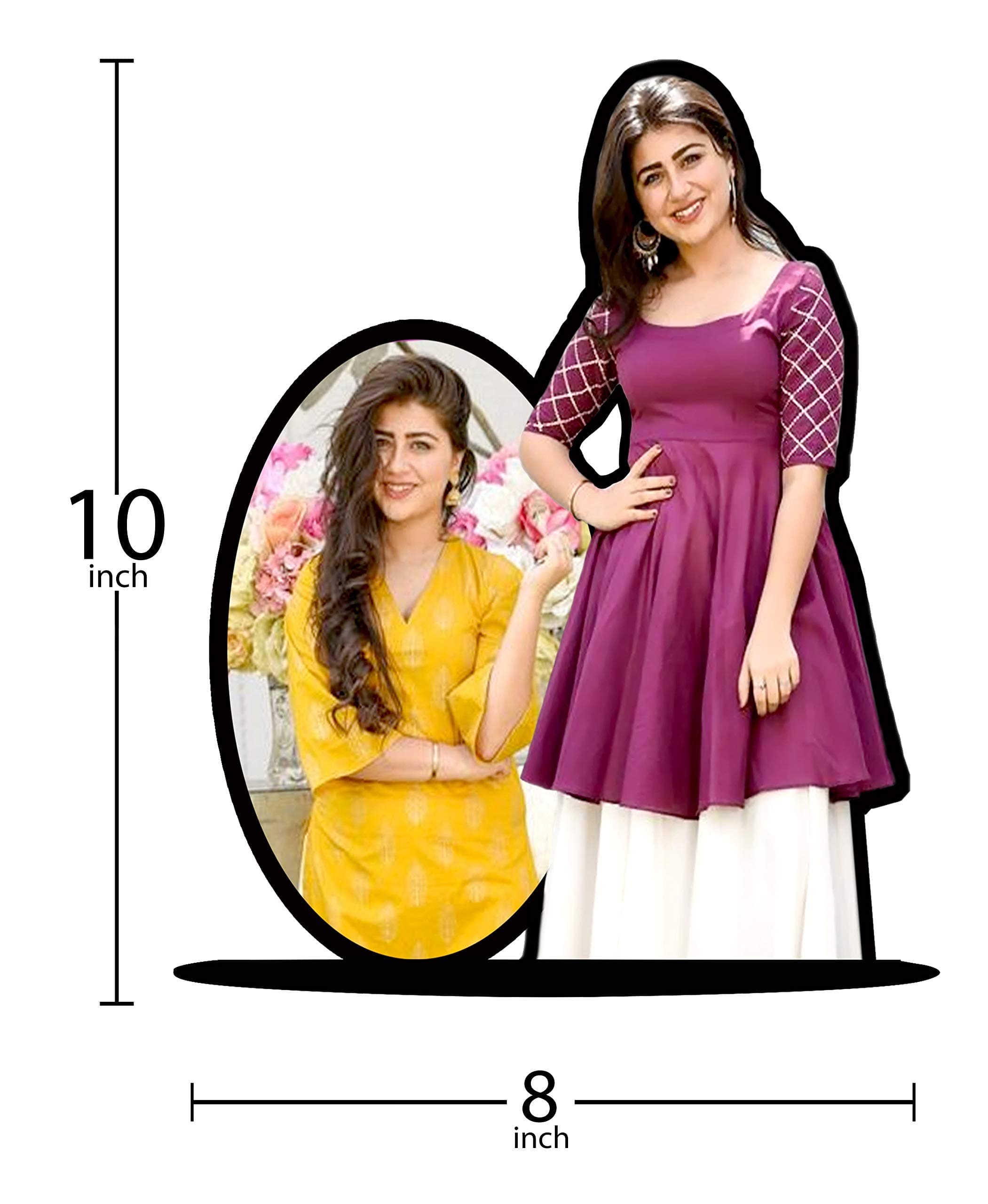 Shri Kanth Art Customized cut out photo frame