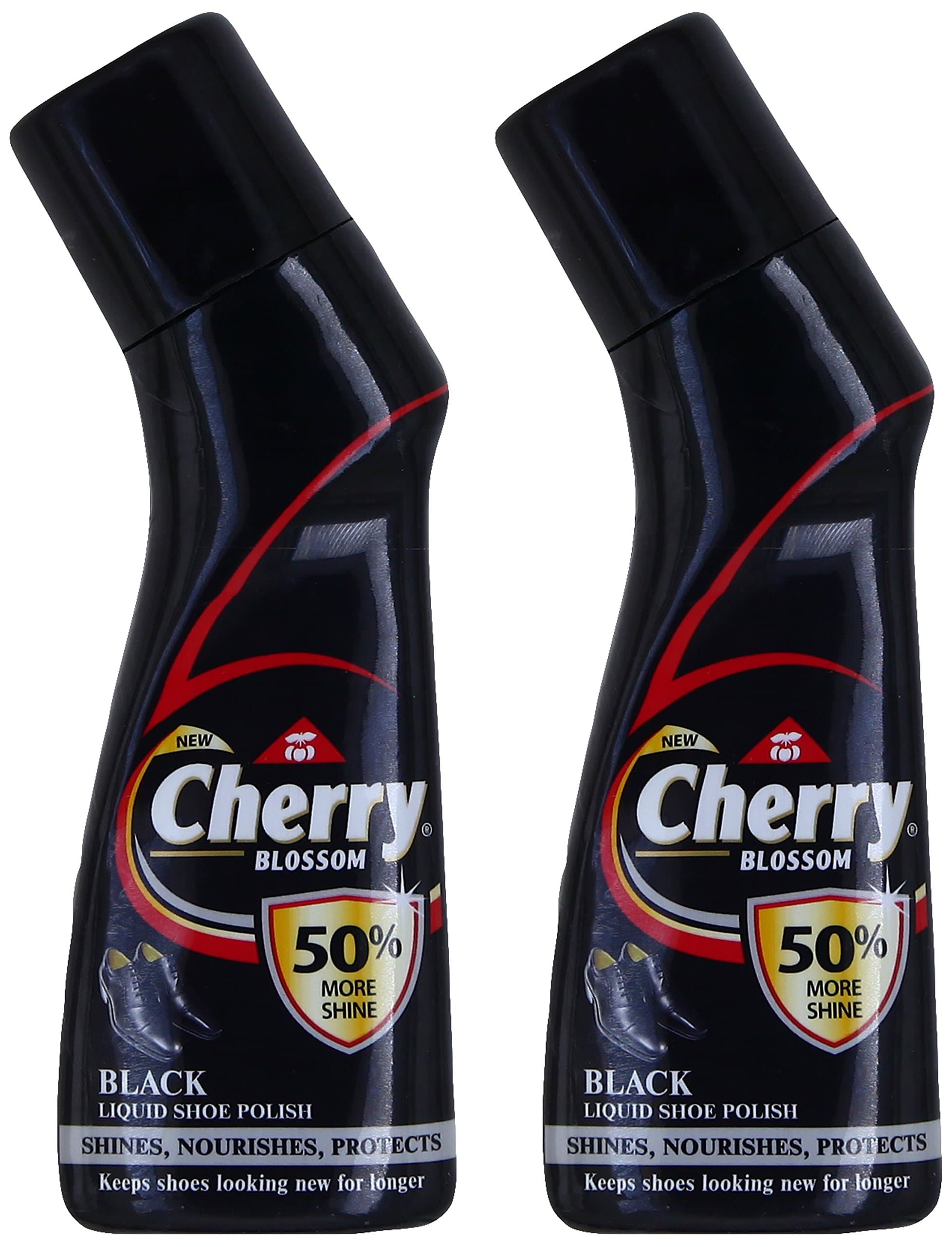 Cherry Blossom Liquid Wax Polish - 2x75 ml (Black)