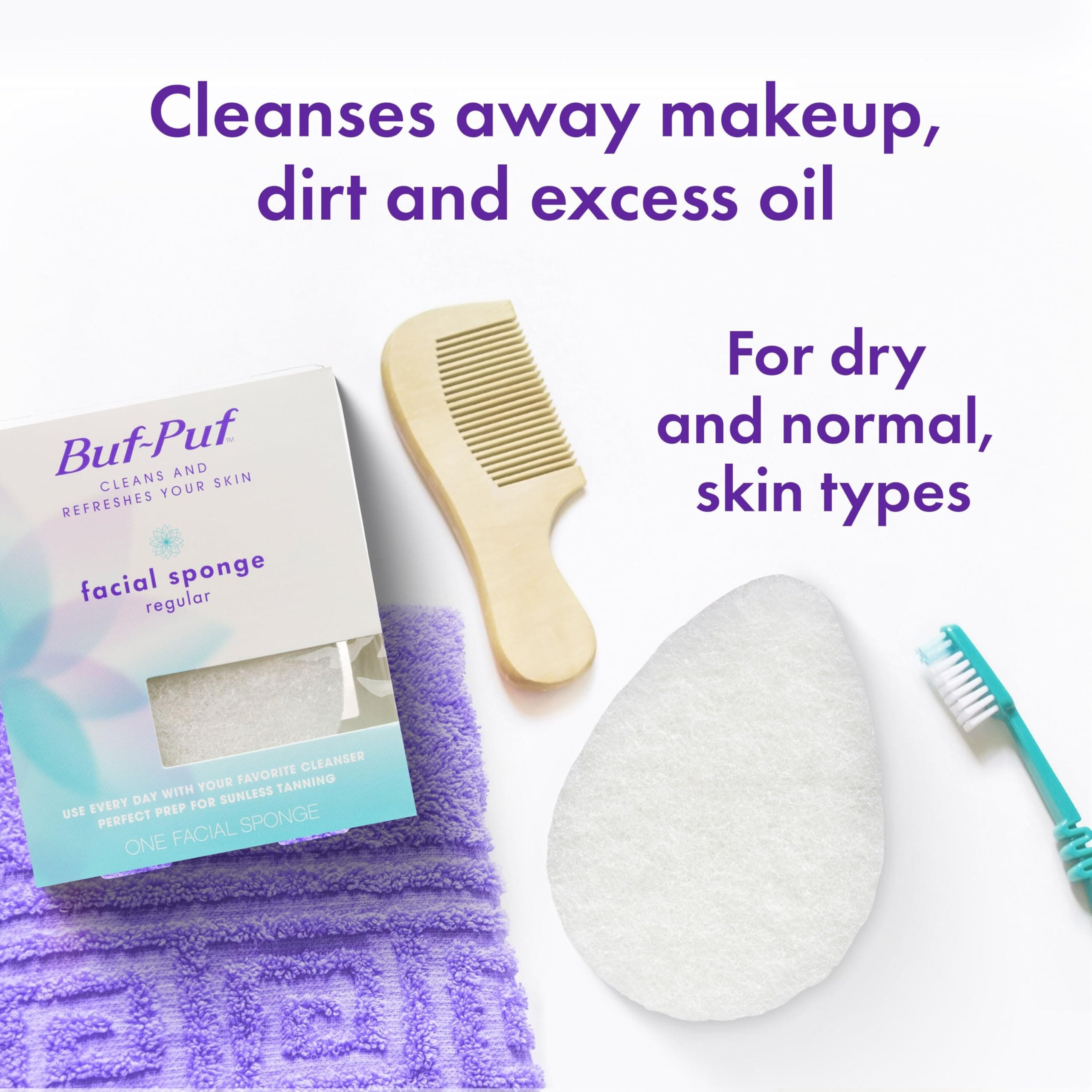 Buf-Puf Reusable Facial Sponge (Pack of 36)