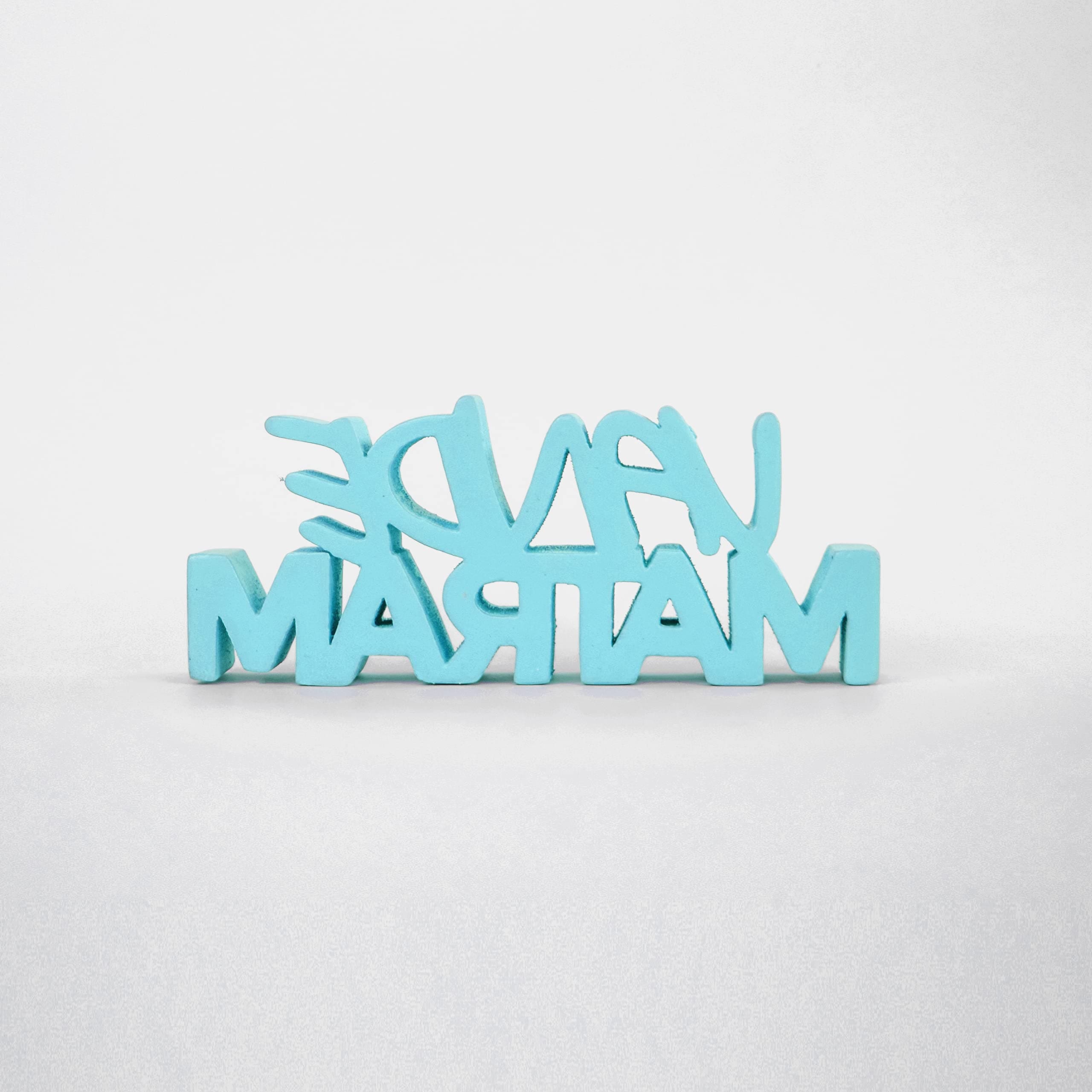 NUKKAD TALES Vande Matram Blue, Aesthetic table decor for home or office, desk or Shelf. Quirky room decoration showpiece, ideal for birthday gift, corporate gift, and inspiring wall decor