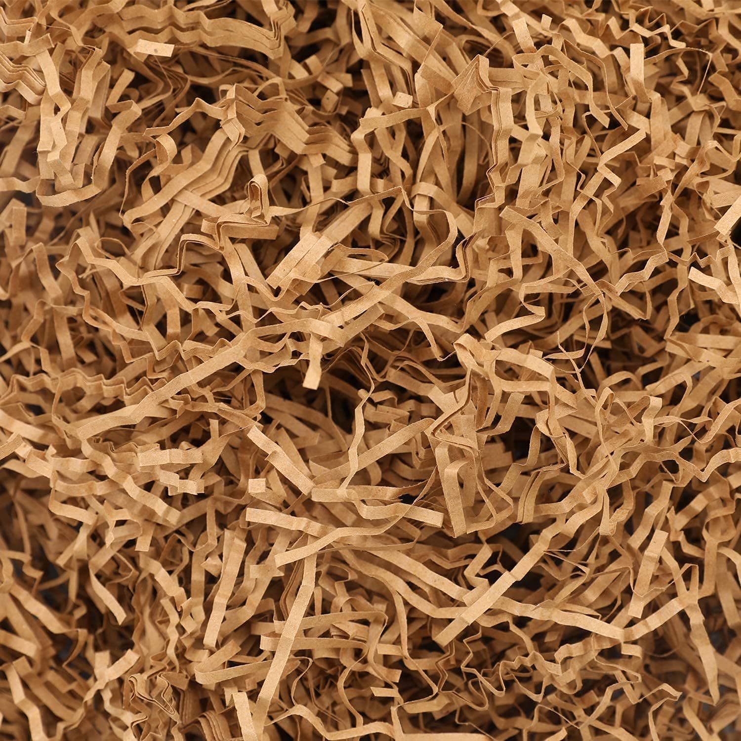 Brown 45 GSM Crinkle Paper Strips Shredded Paper Reusable Non-Toxic and Environmentally Friendly Paper for Gift Hamper, Diwali Decoration, Wedding gifts, Birthday gifts