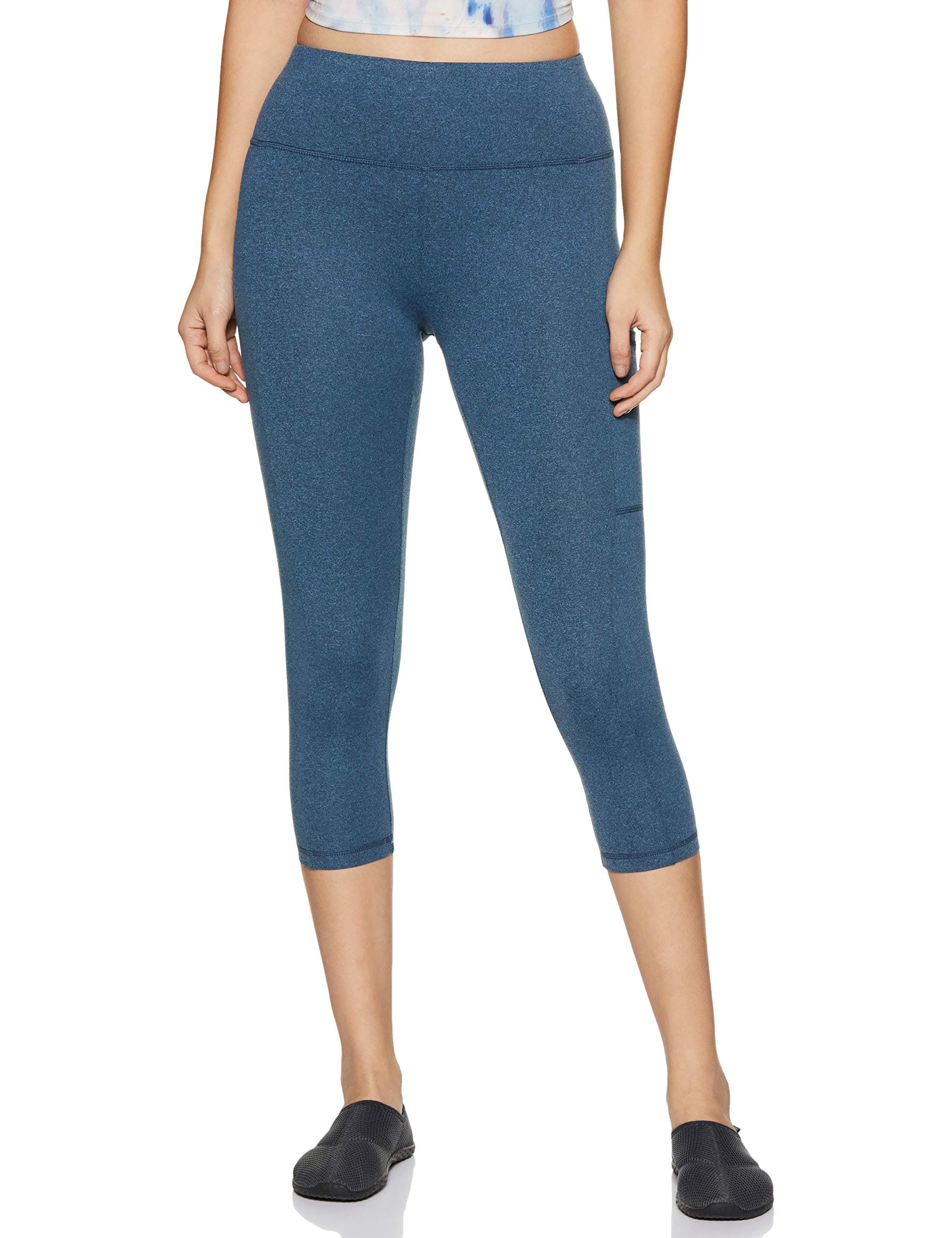 Van Heusen Athleisure Divine Yoga Capri (88304_OCEAN BLUE_S)