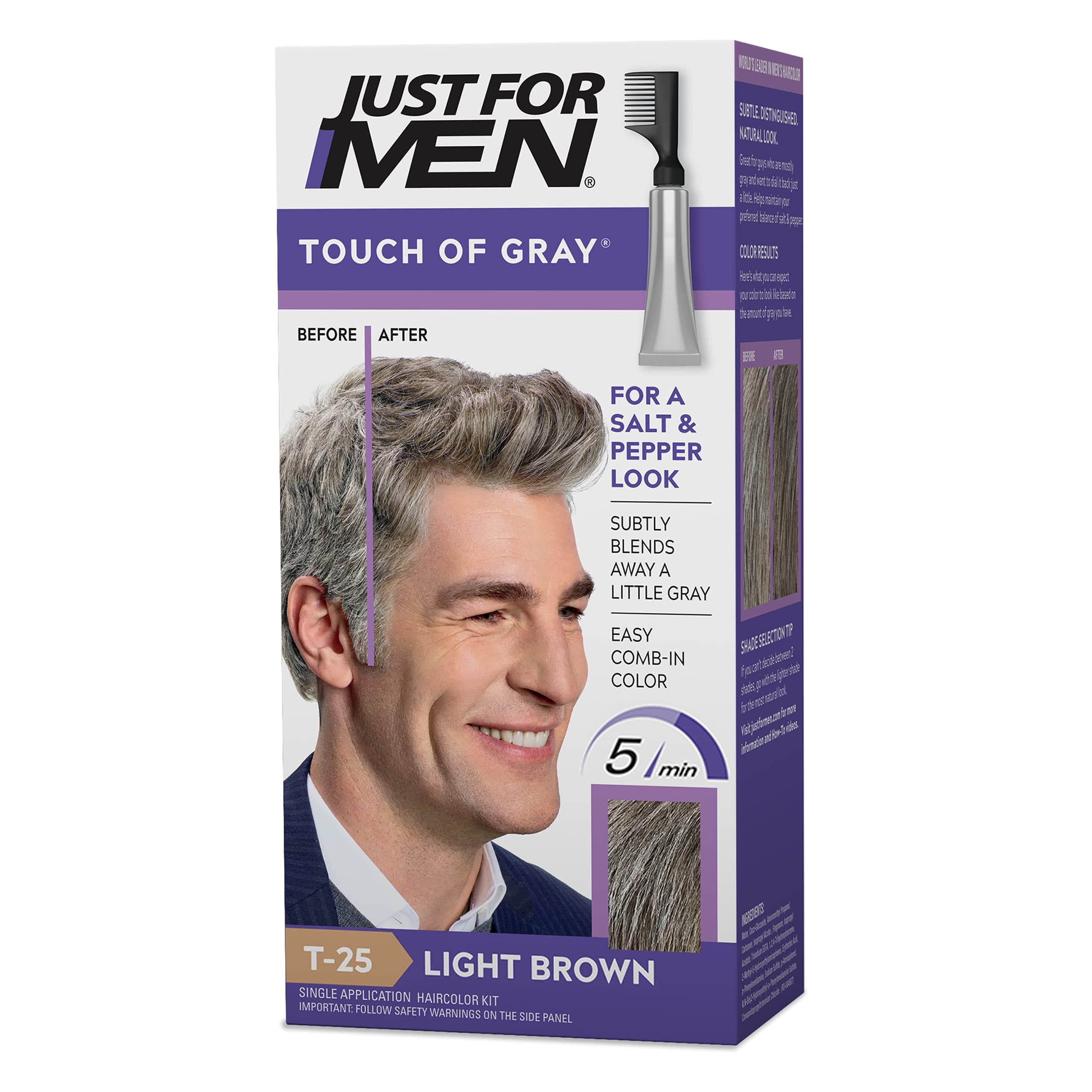 Just for Men Touch of Gray Gray Hair Treatment Light Brown-Gray T-25