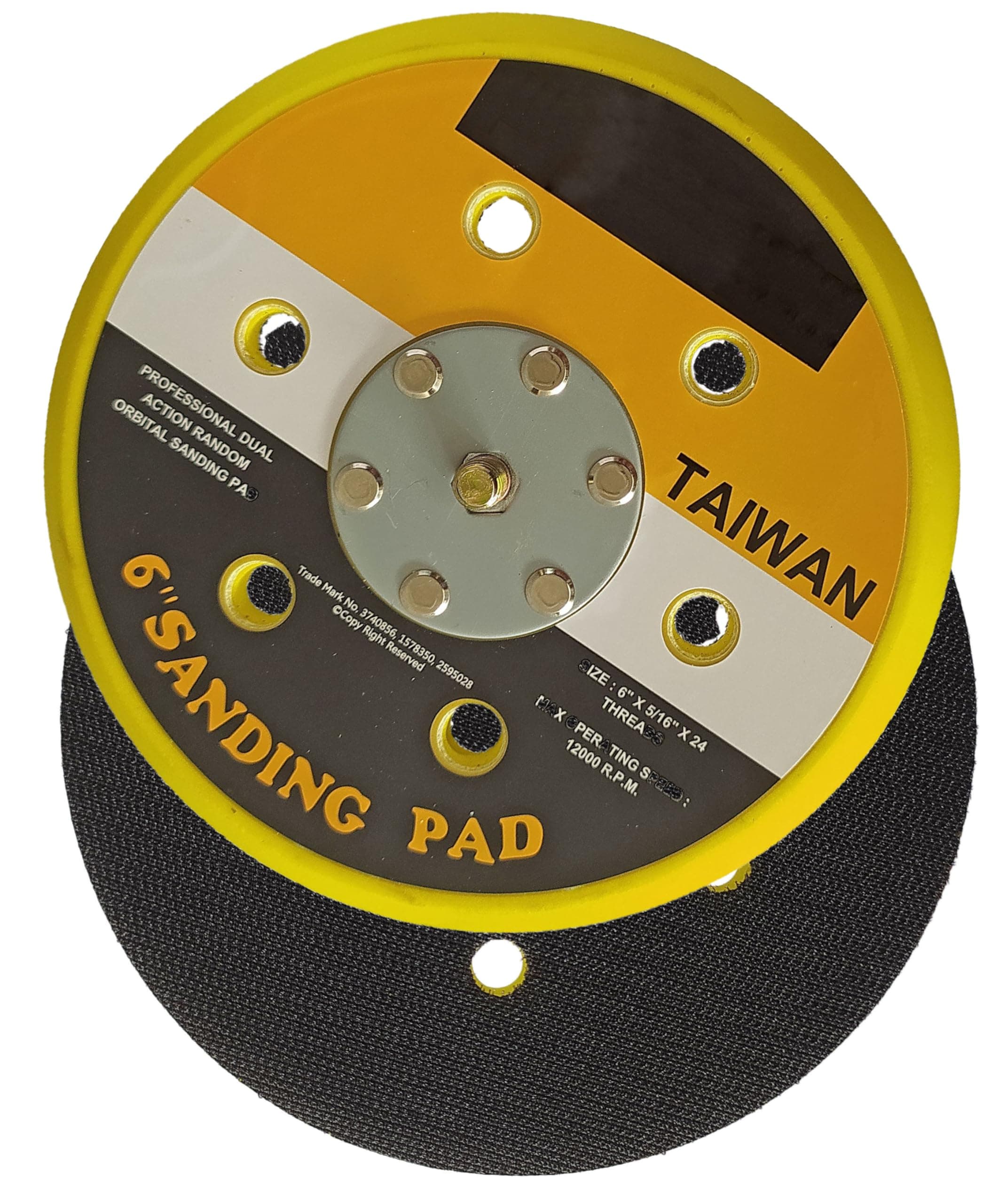 Inditrust 6 Inch Dual Action Random Orbital Sanding Pad 12000RPM Sander Polishing Pad New Glass Polisher