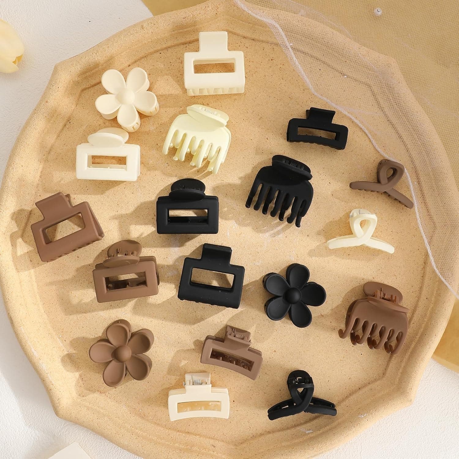 12 Pcs Hair clips for woman Hair Clip Set,Korean Small Mini Medium Bangs Claw Clips for Women Girls jewellery, Matte Small Clips for Thin/Medium Thick Hair, Nonslip Clips hair clips for girls