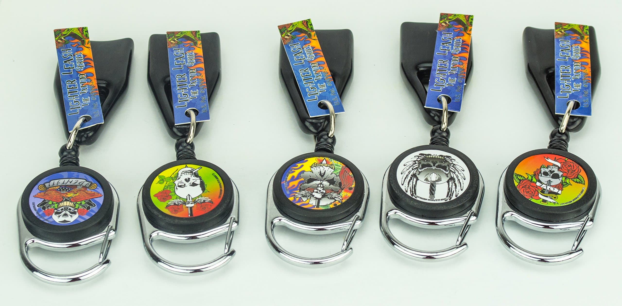 Lighter Leash The Tattoo Retractable Lighter Holder 5 Count