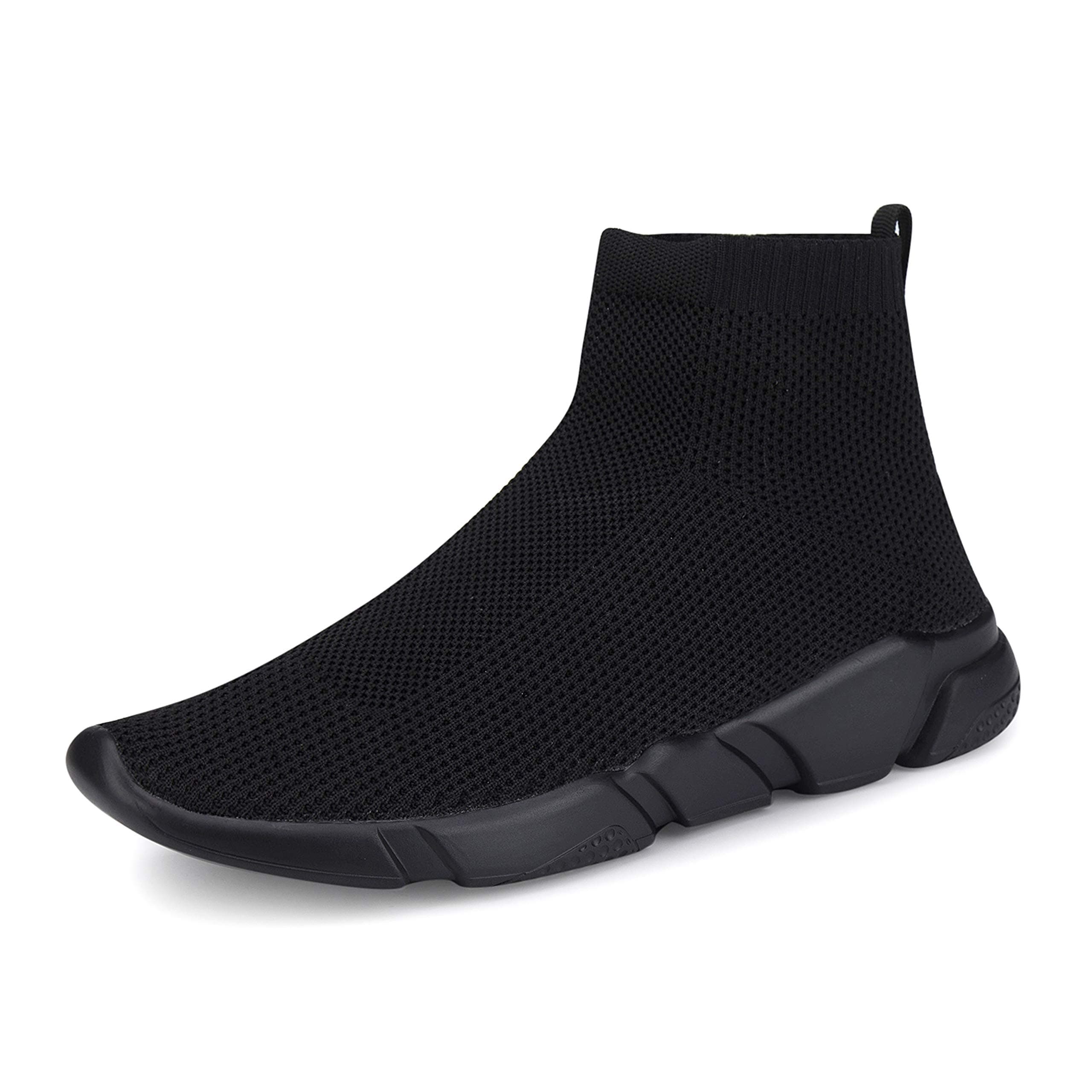 Women’s Running Shoes Lightweight Jogging Walking Shoes for Women Breathable Knit Upper Fashion Sneakers Ladies Sports Causal Shoes, All Black 023, 11