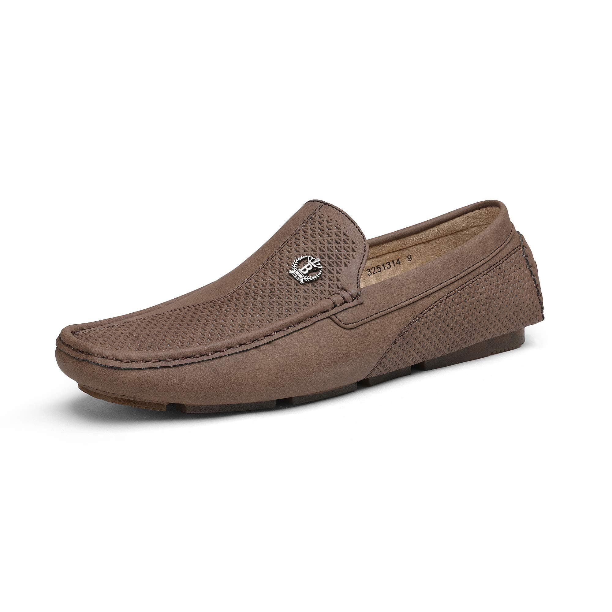 Bruno Marc Men's 3251314 Brown Penny Loafers Moccasins Shoes Size 10.5 M US