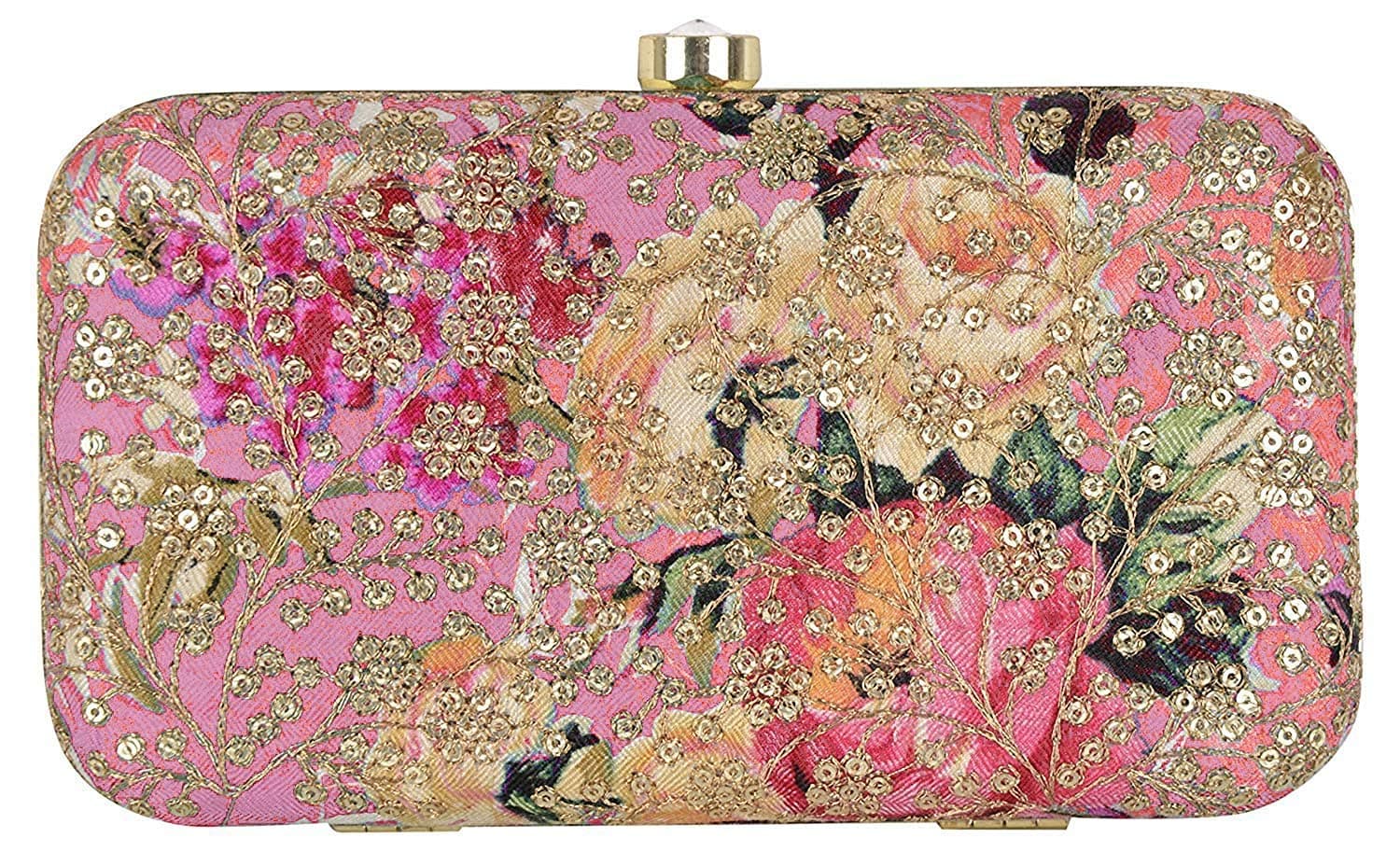 TOOBA Girl's Clutch (Multi Colors) (Pink Rose Sequins)