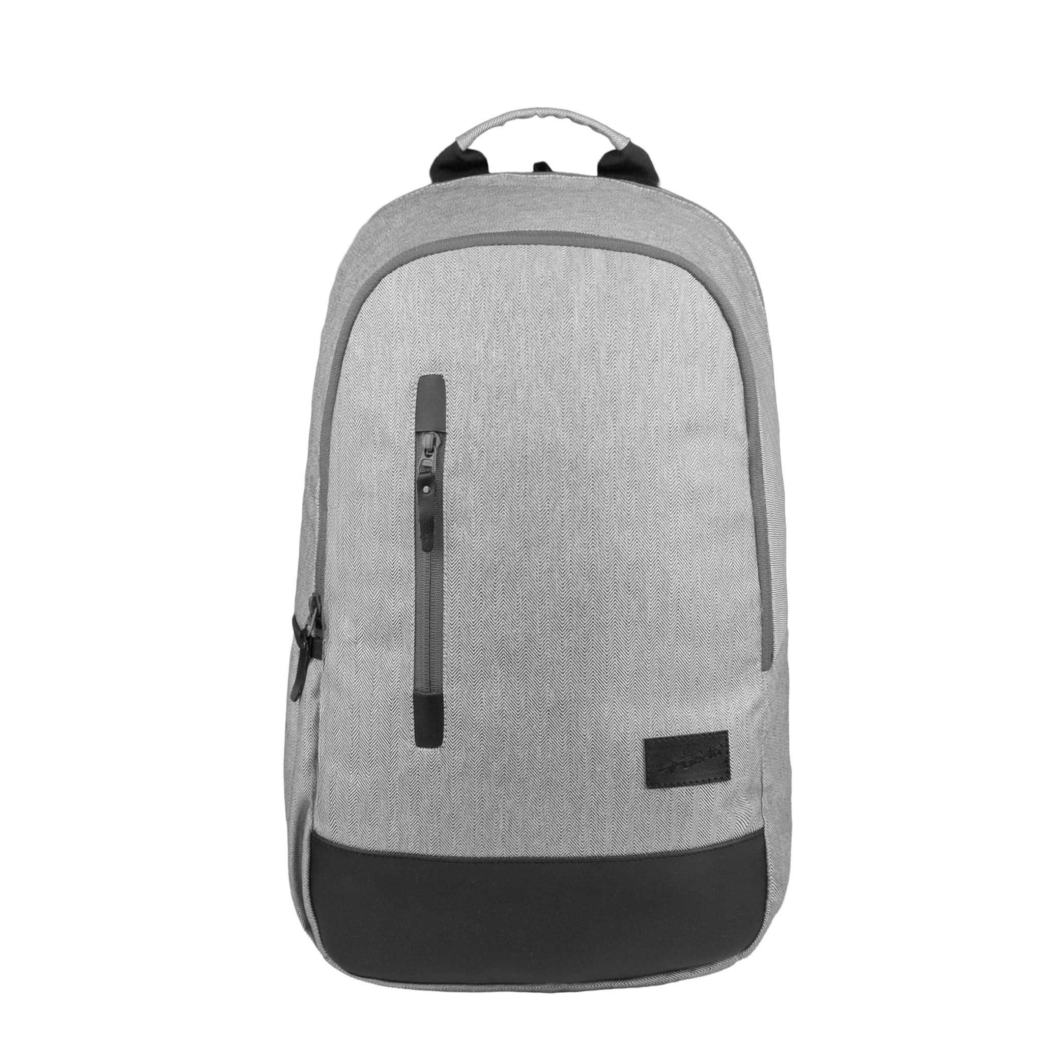 F Gear Applaud Lt Grey 23L Backpack | Premium Herringbone Fabric | 2 Compartments & 1 Pocket | Water-Resistant Lightweight Bag | Comfortable & Stylish Backpack for College, Office, School & Travel
