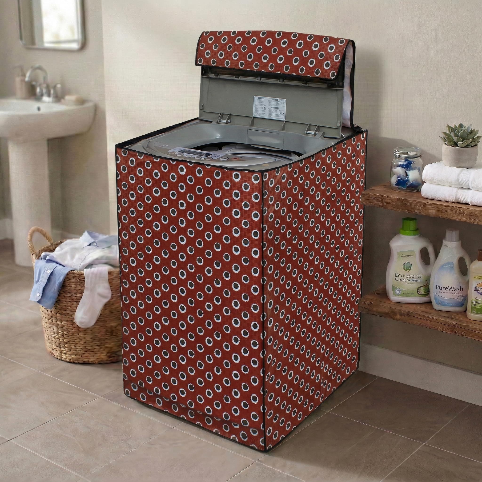 DREAM CARE Waterproof & Dustproof Washing Machine Cover Top Load & Fully Automatic Suitable for 8 kg, 8.2 kg, 8.5 kg (66 x 102 x 66 cms)