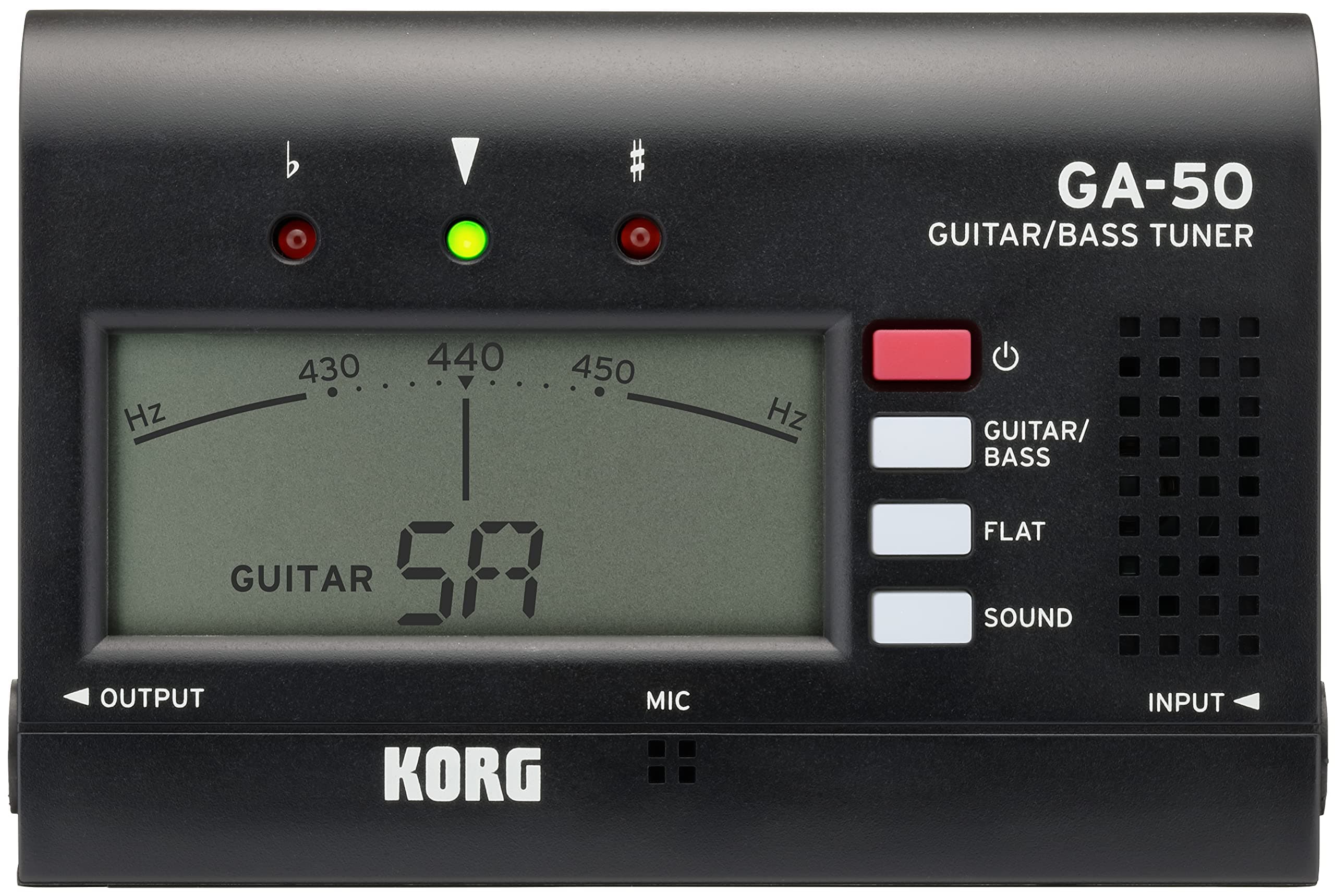 Korg GA50 Guitar Tuner Black