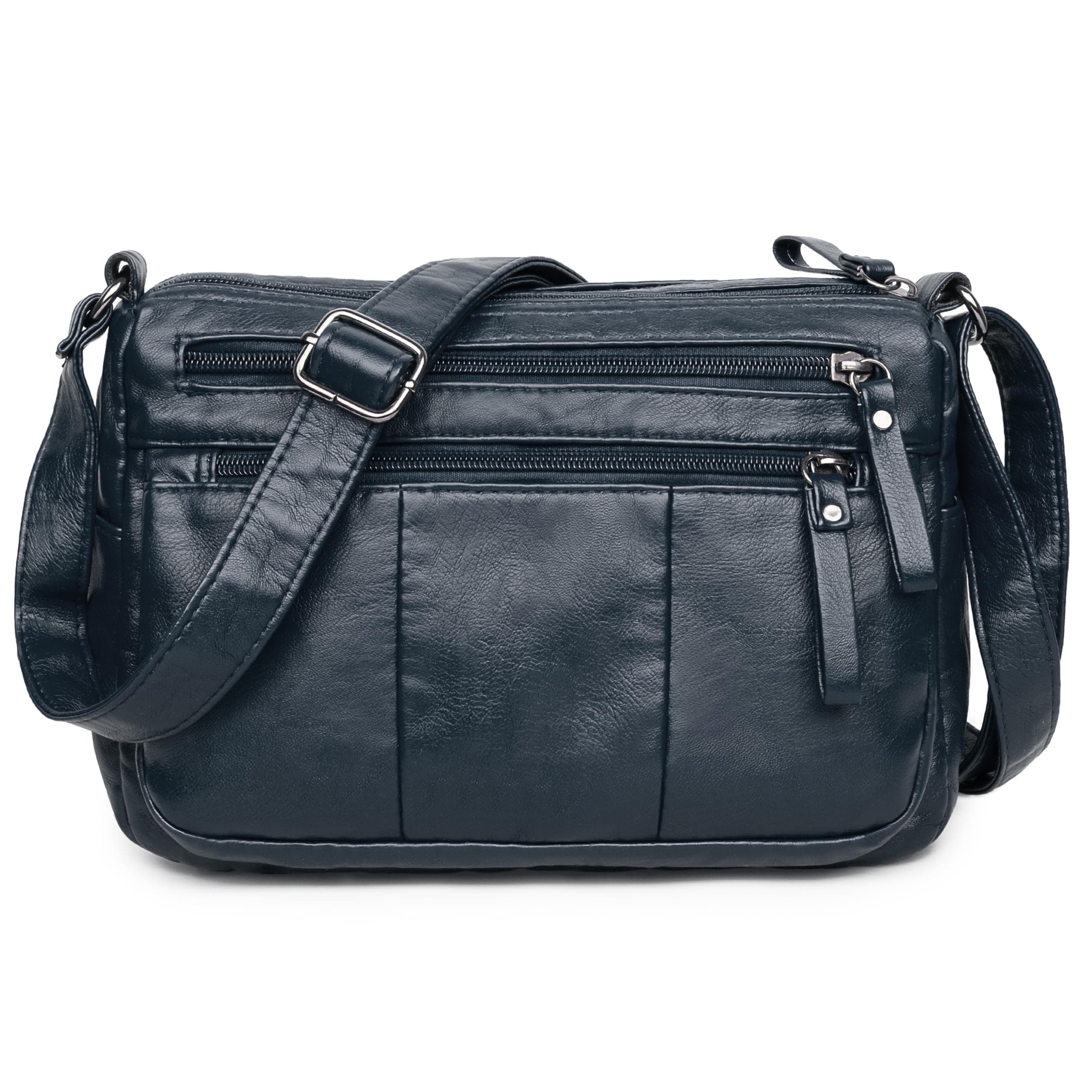 Women Crossbody Bag Pocketbooks Soft PU Leather Purses and Handbags Multi Pocket Shoulder Bag Messenger Bag