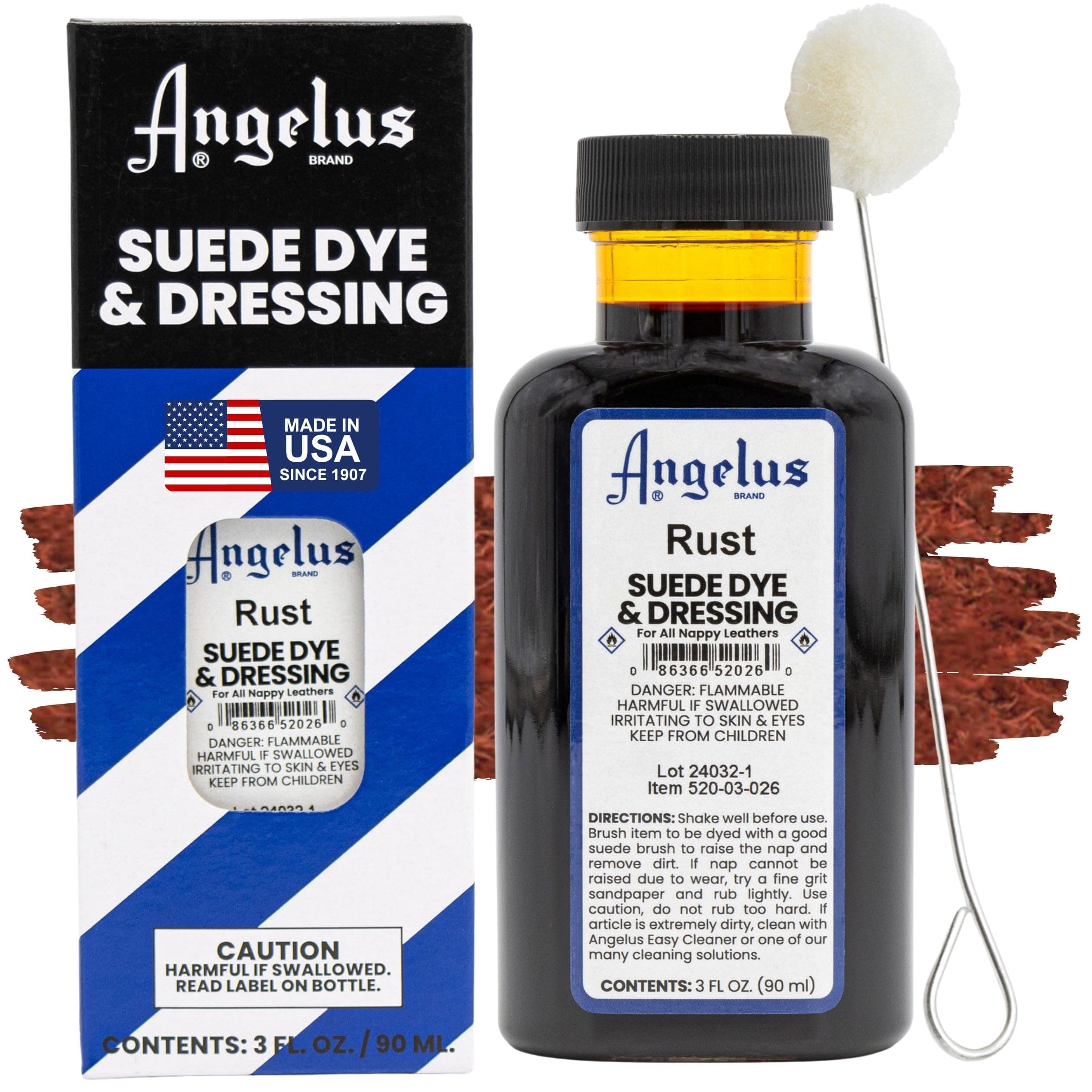 Angelus Suede Dye Rust