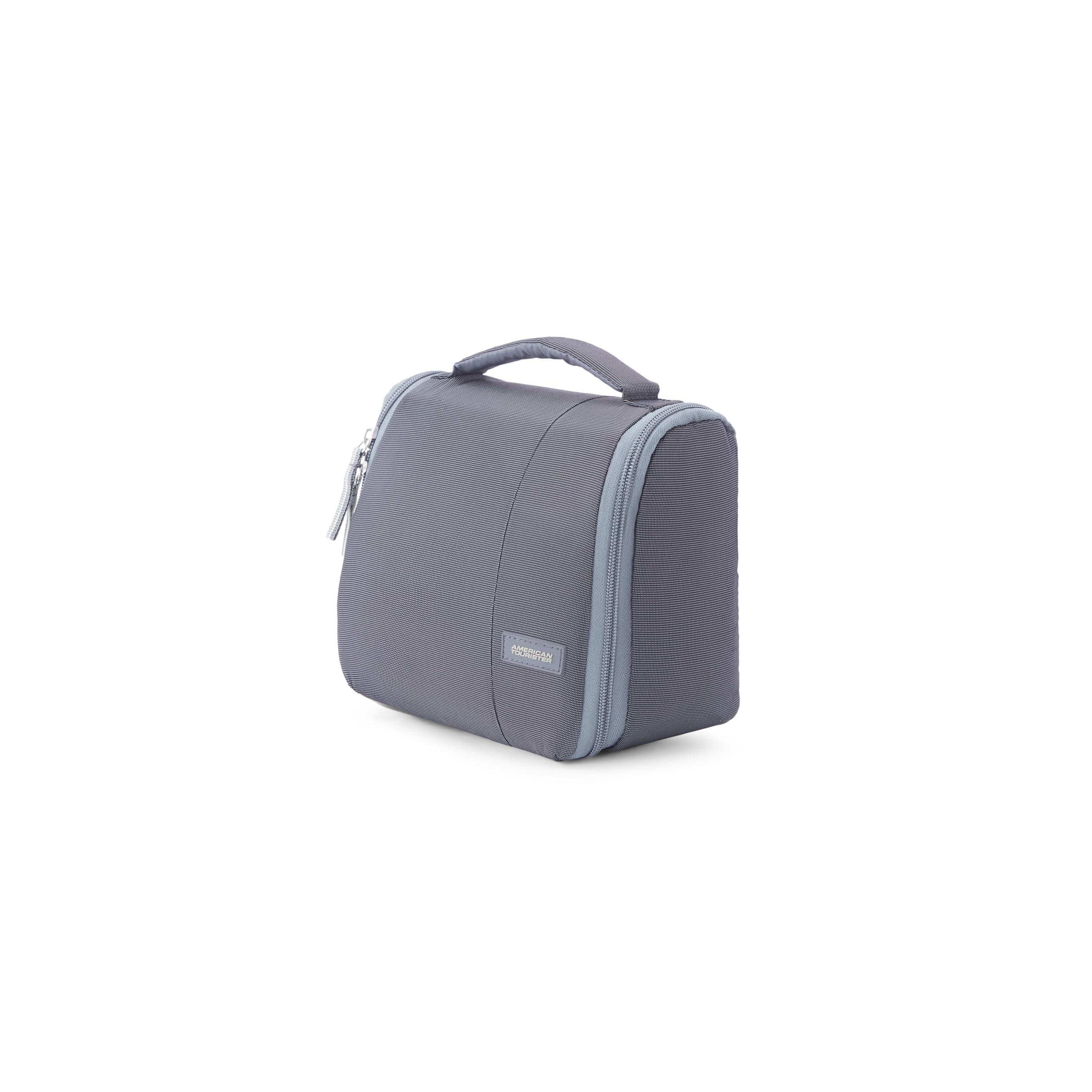 American Tourister Hanging Toiletry Kit | Travel Organizer | Toiletry Storage for Men and Women | Hanging Design with Multiple Pockets | Grey