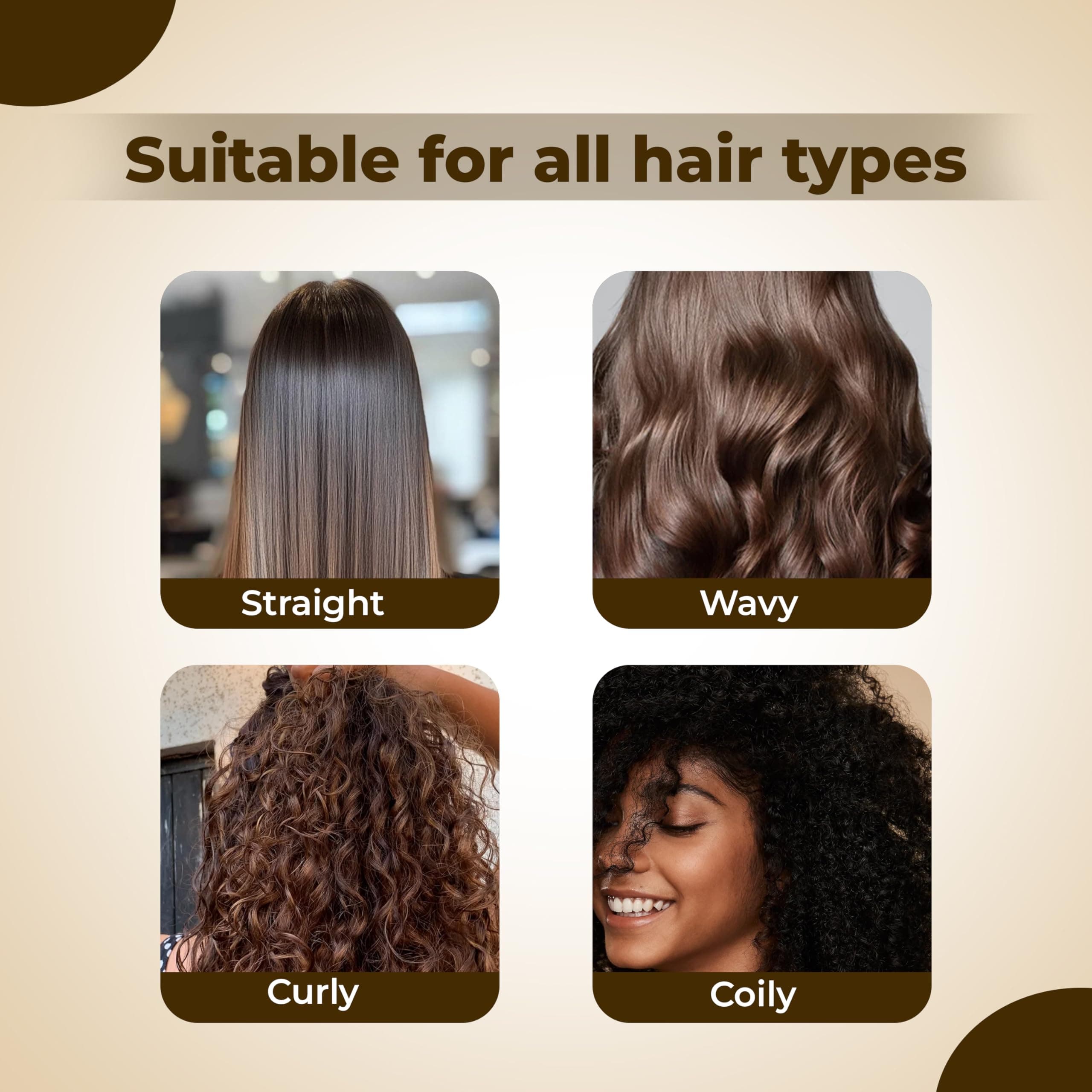 Brazilian Keratin Hair Serum (110 ml) for Dry & Frizzy Hair | Promotes Smooth & Shiny Hair | Upto 48hrs Frizz Control | With Argan Oil, Jojoba Oil & Almond Oil | Hair Serum for Heat Protection