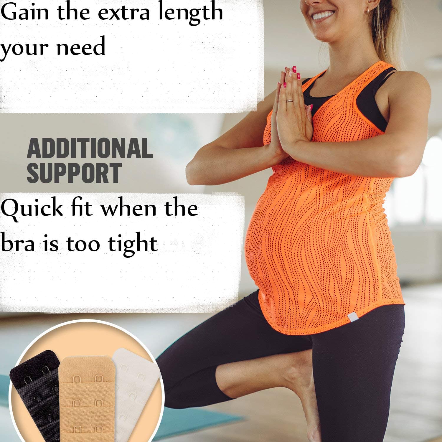 pavvoin Bra Hook Extender for women-3 Hook - 3 Eye (with Extra Elastic) –Save Your Bra Increase Band Length_Bra Extensions_Bra Hooks for Women_Bra Hook Extender Combo(pack of 3)