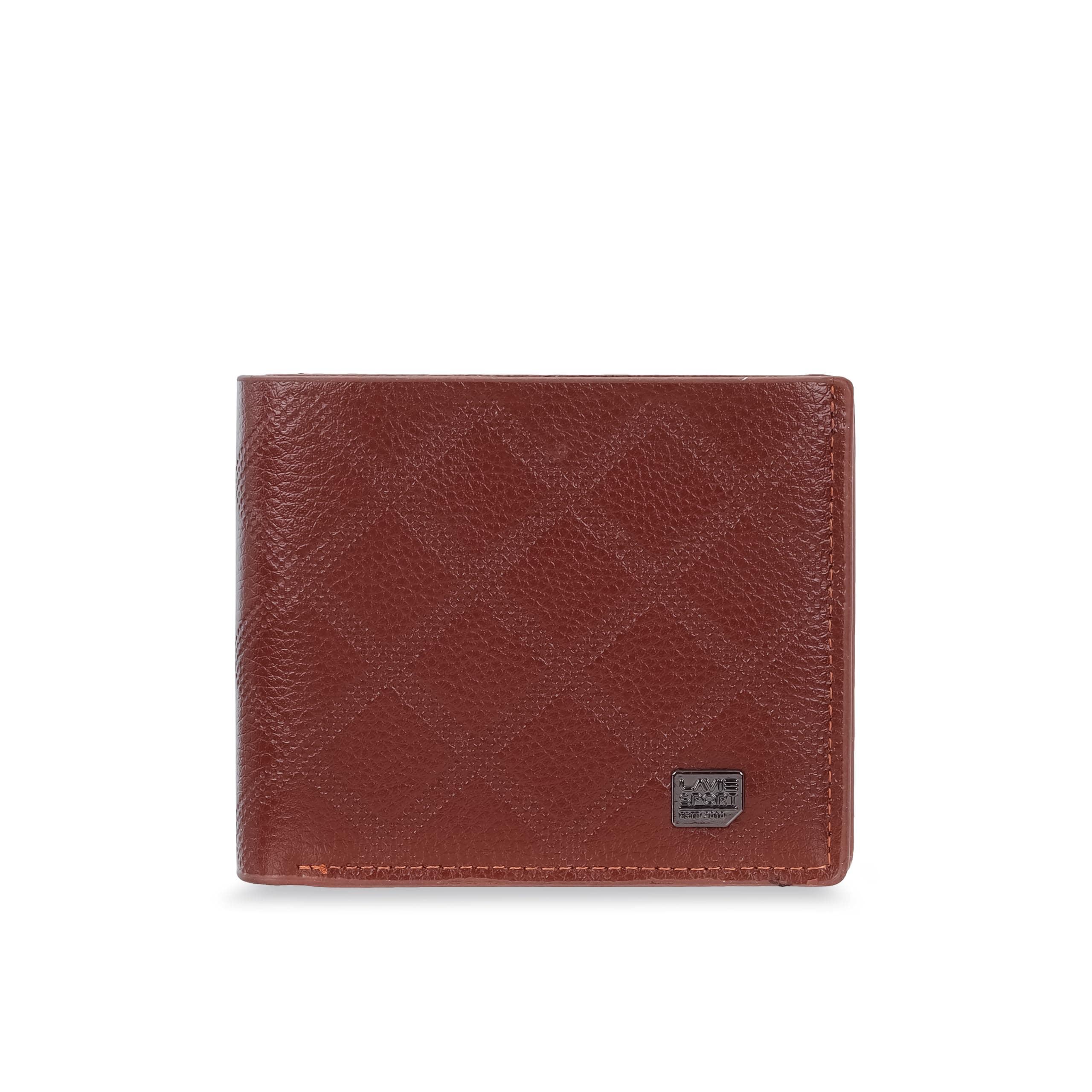 Lavie Sport Charles Bi-Fold Wallet for Men|2 Currency compartments|Holds Upto 4 Credit/ATM Cards|Transparent ID Slot|12 Months Warranty|Box Packaging for Gifting