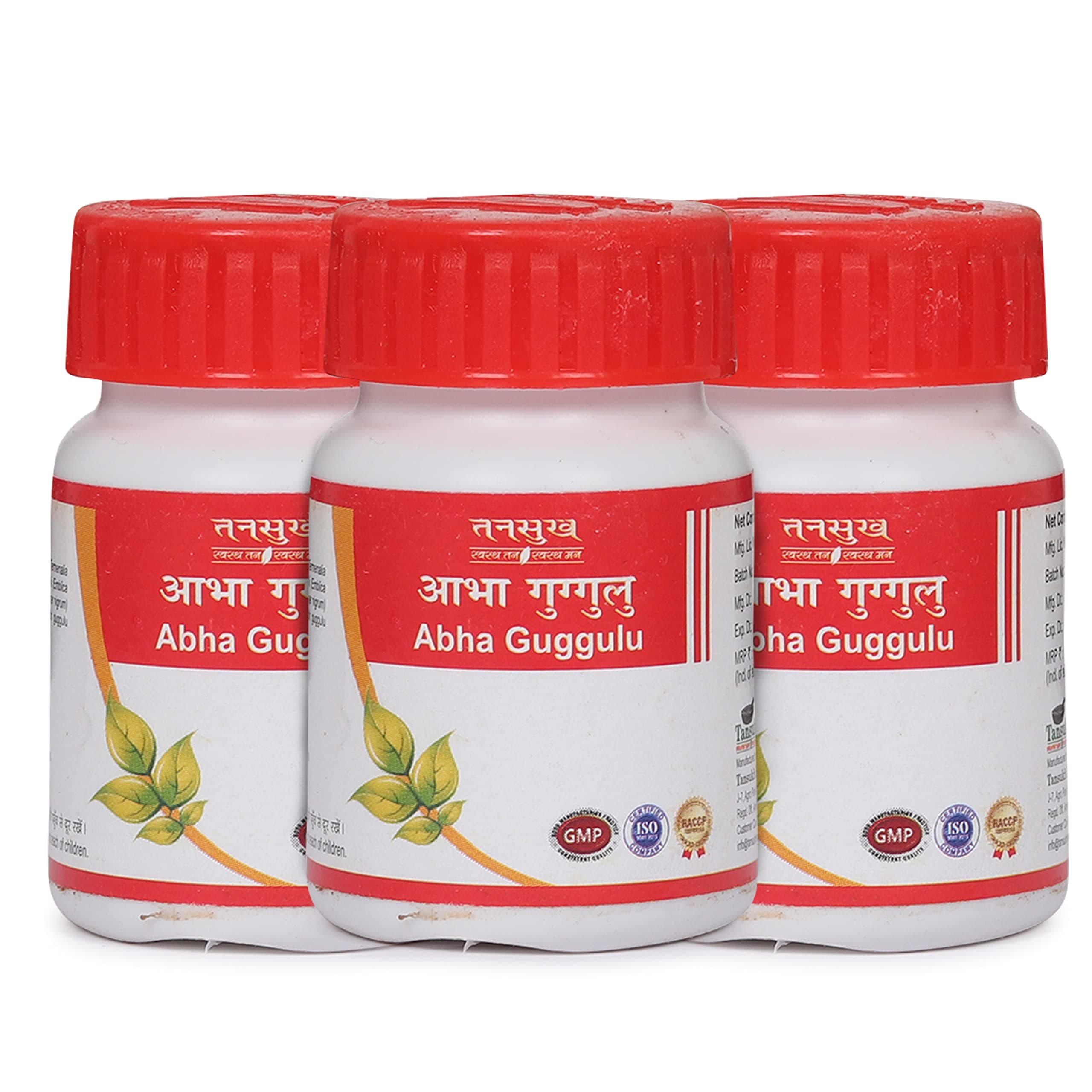 Tansukh Abha Guggulu – 15g (Pack of 3) | Total 45g | 40 Tablets per Pack | Ayurvedic Helps in Bone Health
