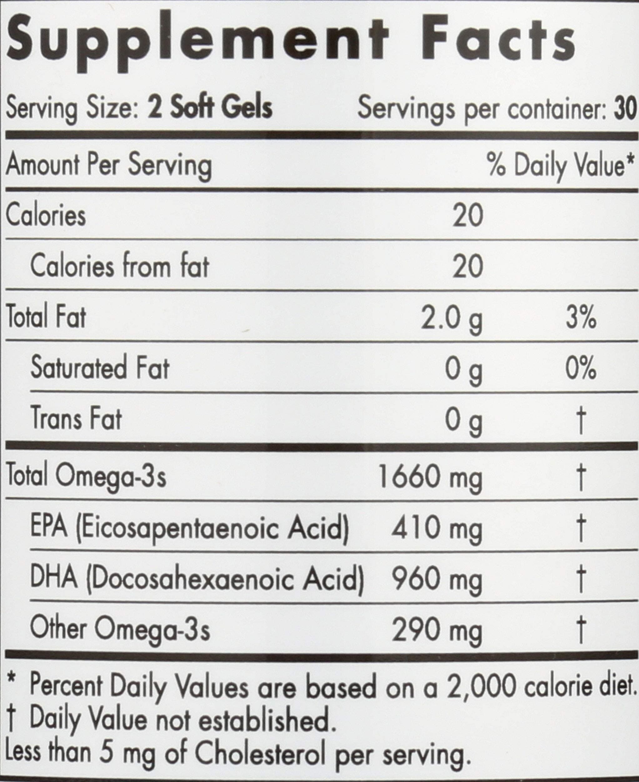 Nordic Naturals DHA Xtra | 1660 Mg Omega-3 Fish Oil High-Intensity DHA Formula | EPA & DHA Supplement For Brain Health & Nervous System Support Strawberry Flavour Fish Oil 60 Softgels