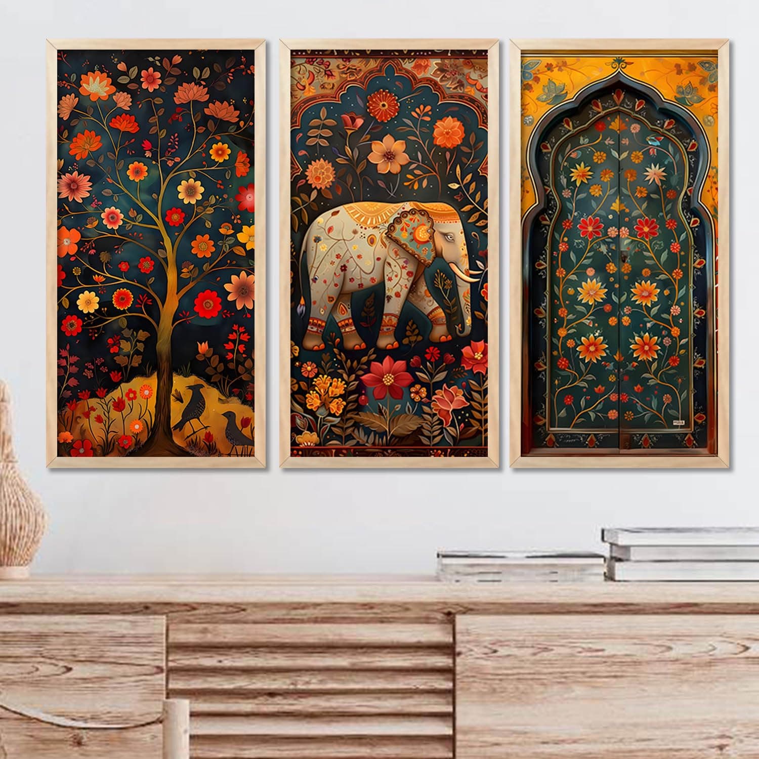 WALL HUNT - Pichwai wall Art/Madhubani Wall Art 2