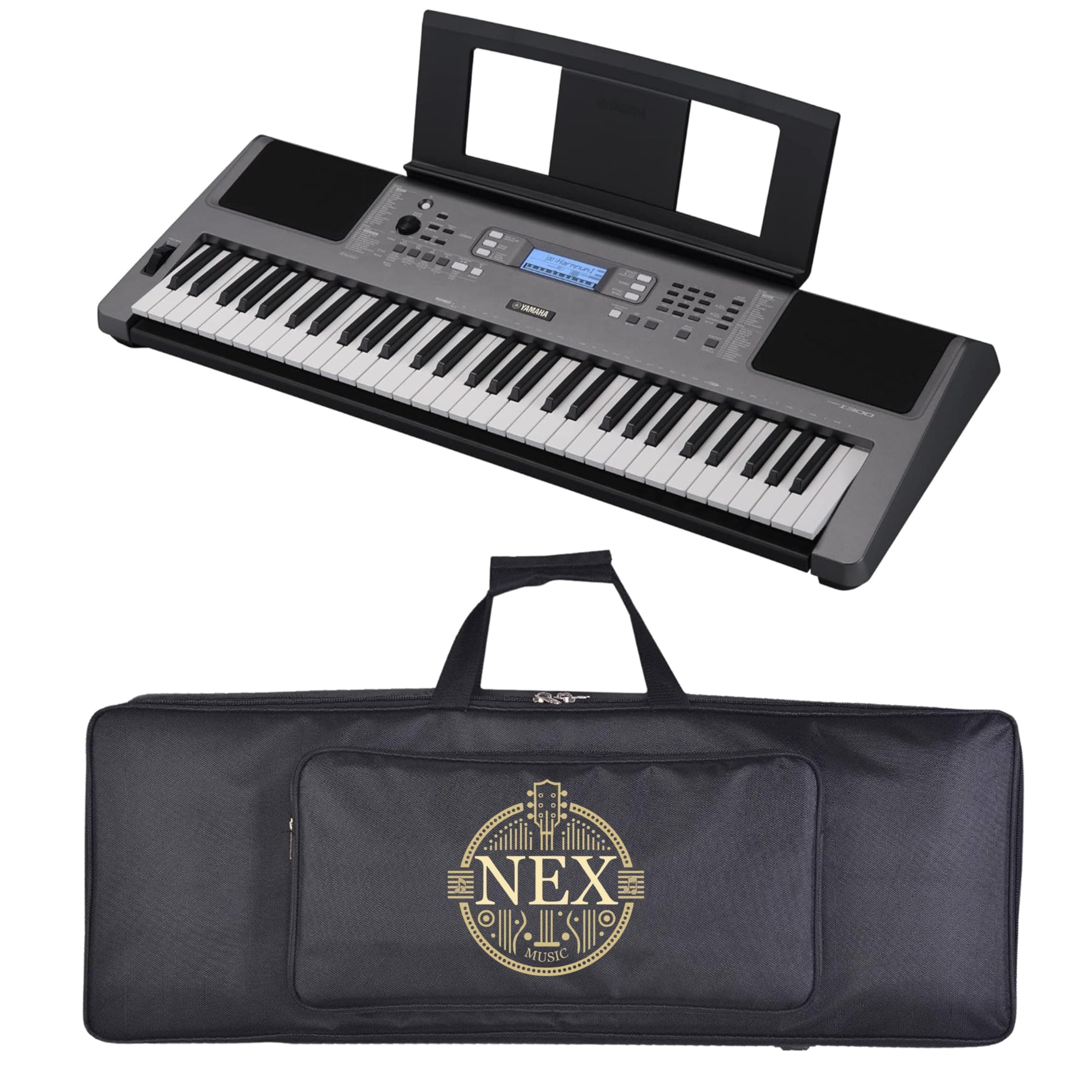 N E X Yamahaa PSR-I300 Portable Arranger Keyboard – 61 Keys, Professional Sounds, Rhythms & Recording Features for Performers, Composers & Learners.