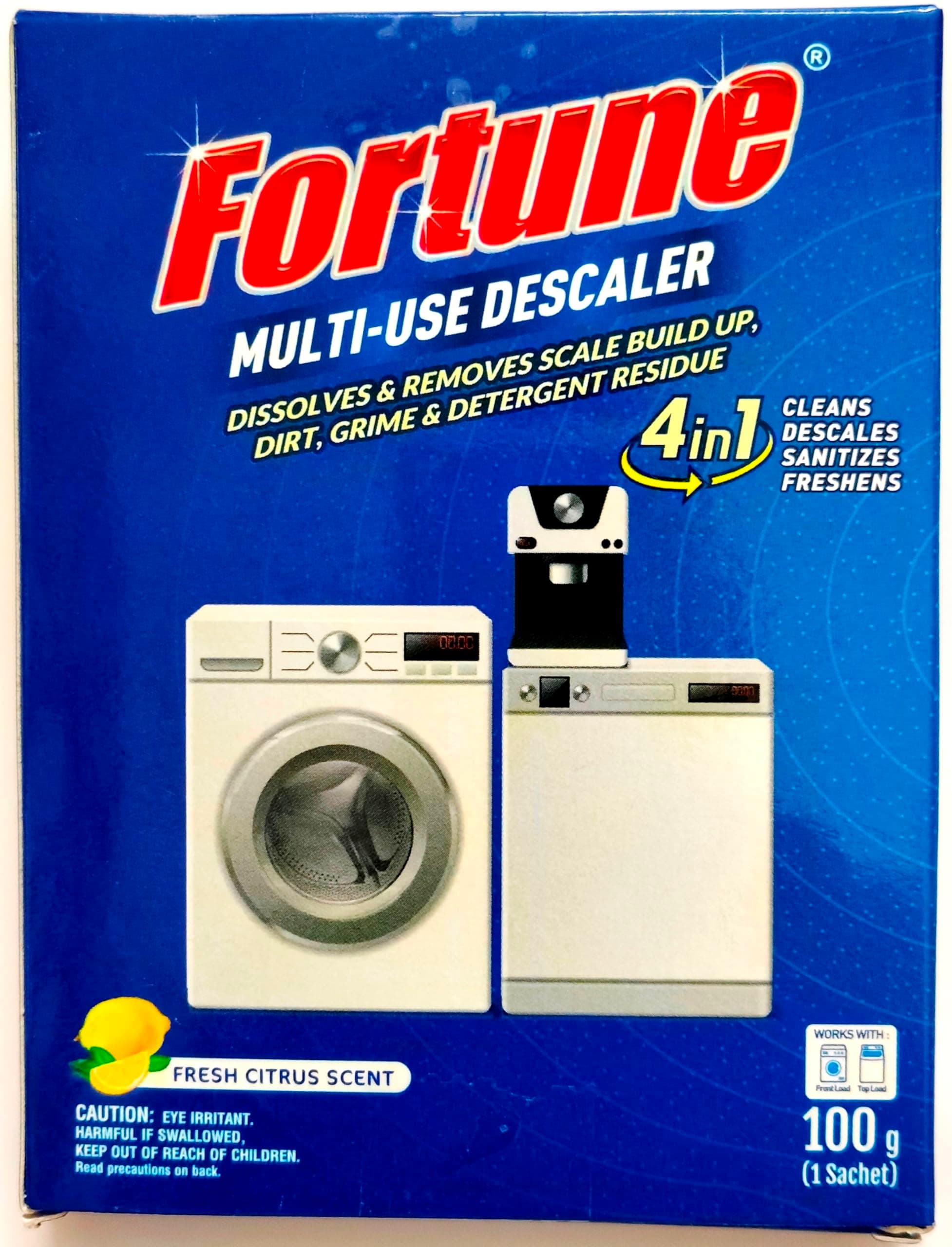 Jayadurga Enterprises Fortune Multi-Use Descaler (3 Units x 100 grms) for Washing Machines, Dishwashers - Pack of 3