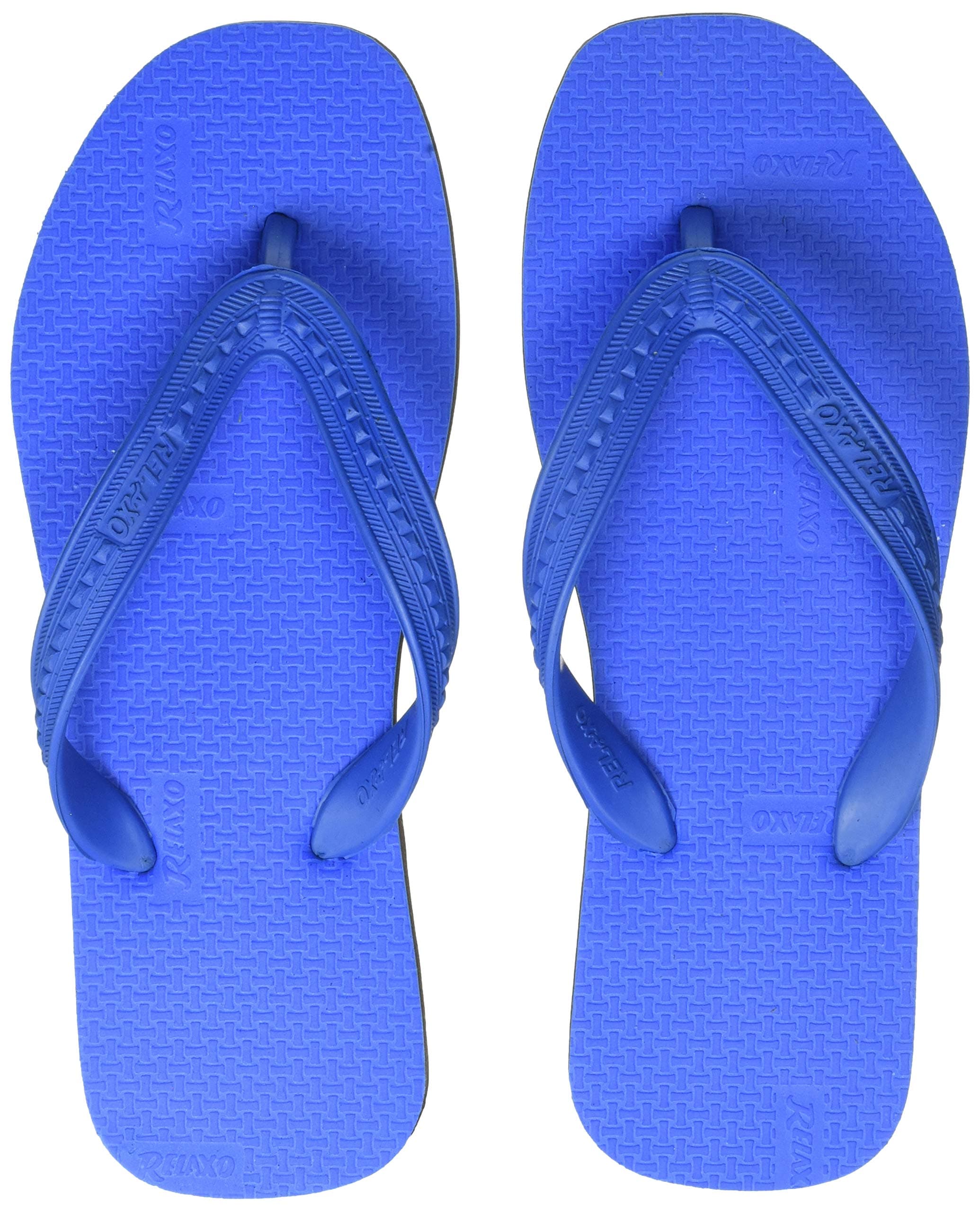 Relaxo Men's CU0023G Blue Black Slippers 9 (CU0023GBLBK0009)