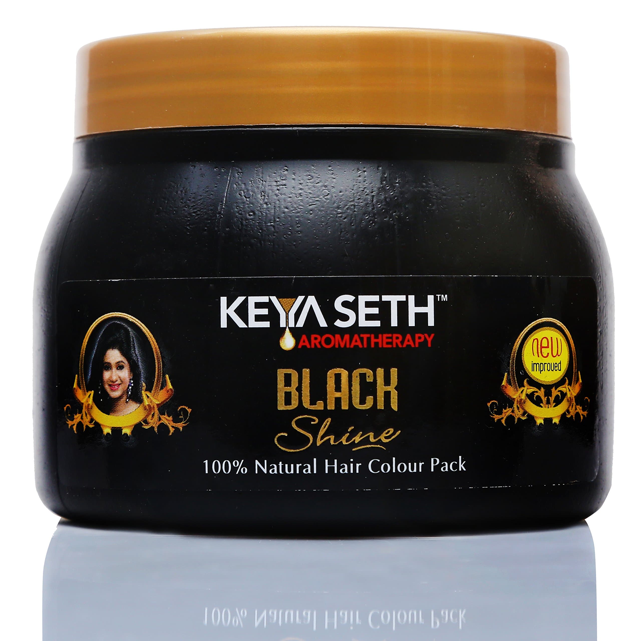 KEYA SETH AROMATHERAPY Black Shine Hair Pack Natural Hair Color -100 GRAM