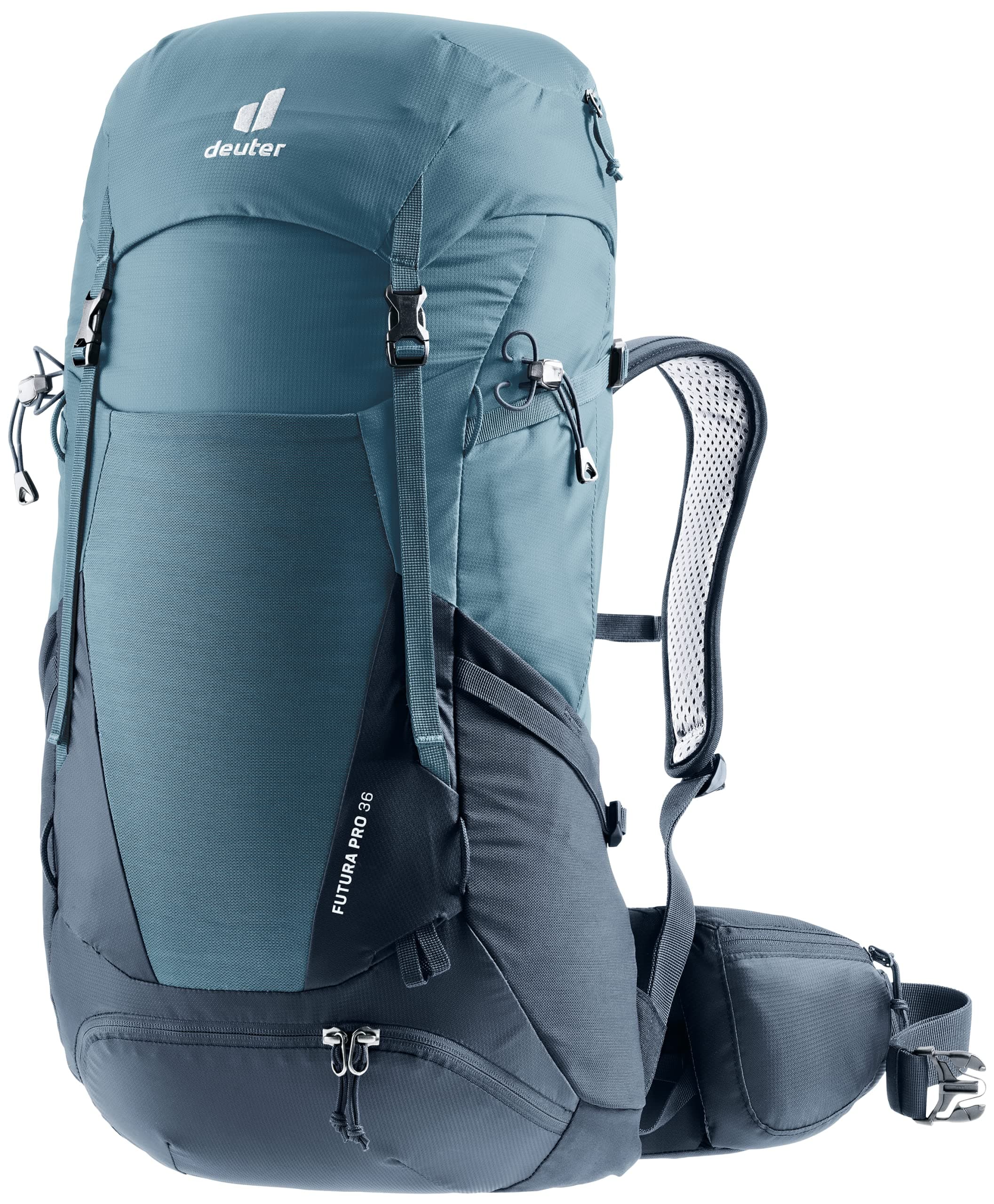 Deuter Unisex Blue Futura Pro 36L Rucksack with Ultralight and Ventilated Snug Fit for Long Distance Hiking | Trekking | Mountaineering