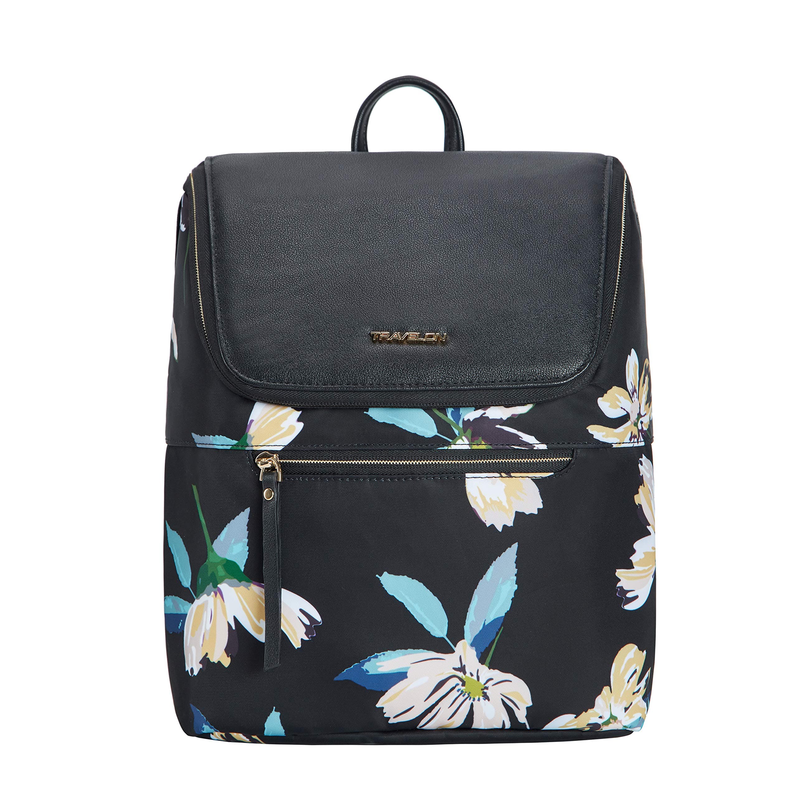 Travelon Anti-Theft Addison Backpack, Midnight Floral, One Size, Travelon Anti-theft Addison Backpack