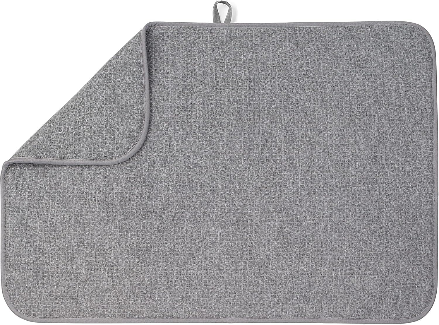 XXL Dish Mat 24" x 17" (LARGEST MAT) Microfiber Dish Drying Mat, Super absorbent by Bellemain