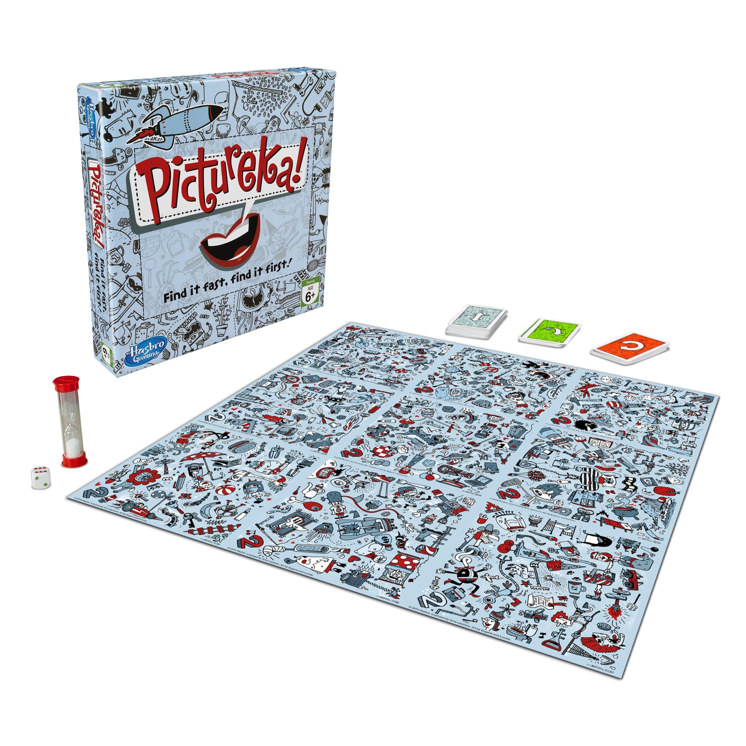 Hasbro Gaming Pictureka! Board Game for Family and Kids Ages 6 and Up, Indoor Classic Game, Pack Of 1, Multicolor