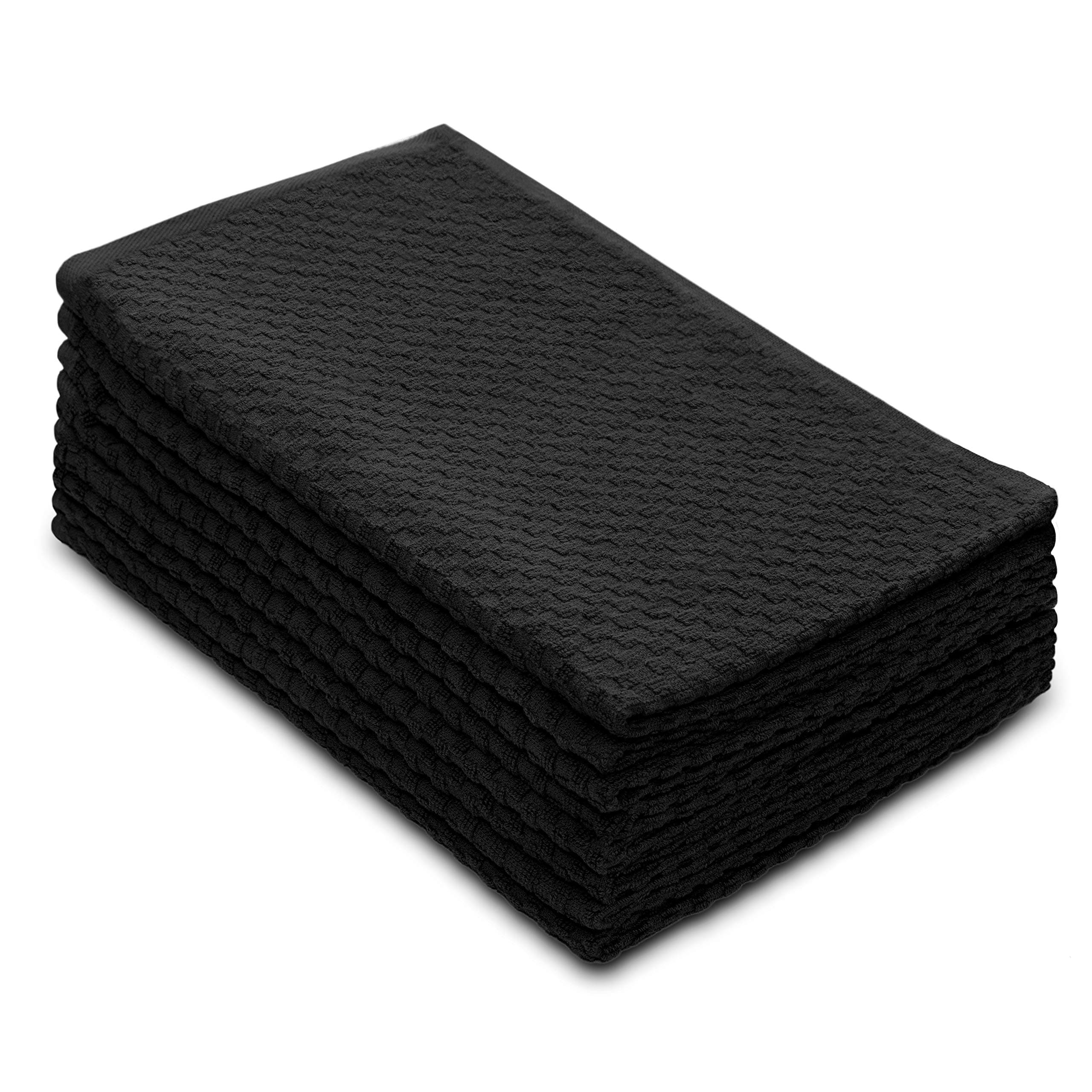 COTTON CRAFT Amazing Kitchen Towels - 8 Pack 100% Cotton Waffle Terry Towel