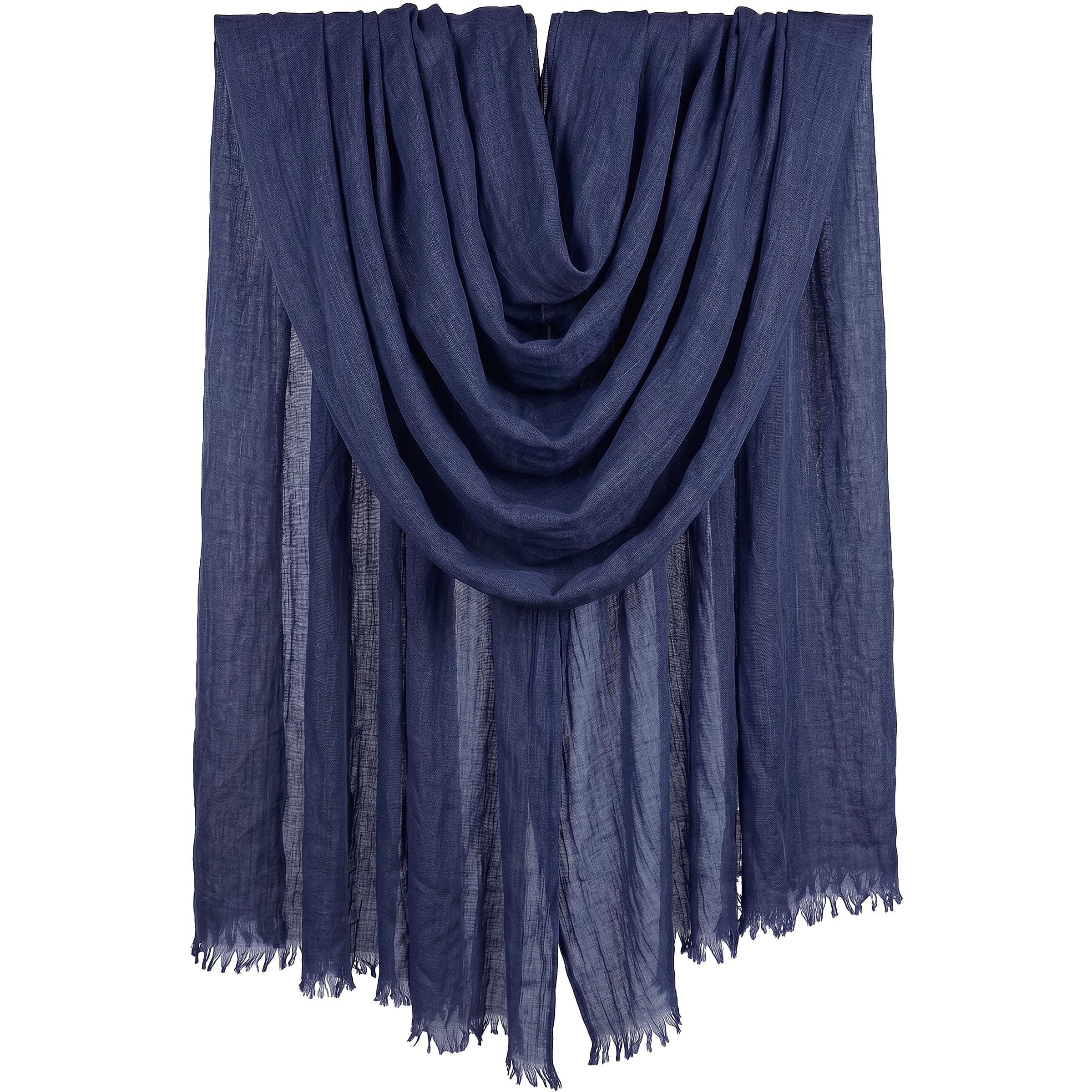 Women Summer Scarfs Large Long Lightweight Linen Beach Gauze Shawl Wrap 75??43?