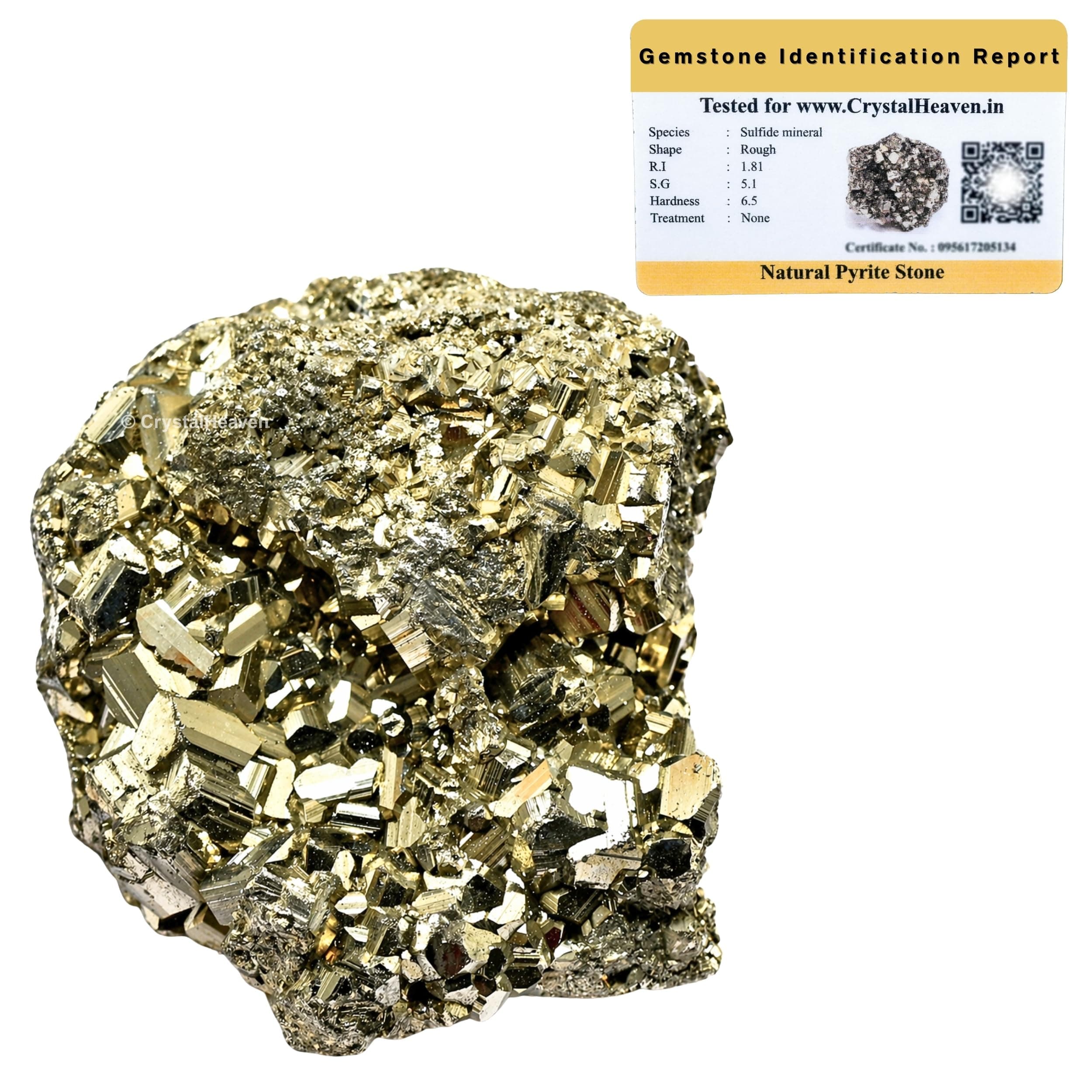 Pyrite Stone Original Cluster Samples - High Energy Natural Iron Pyrite Stone Gold Rock Reiki Crystal Used for Increased Willpower and Manifestation