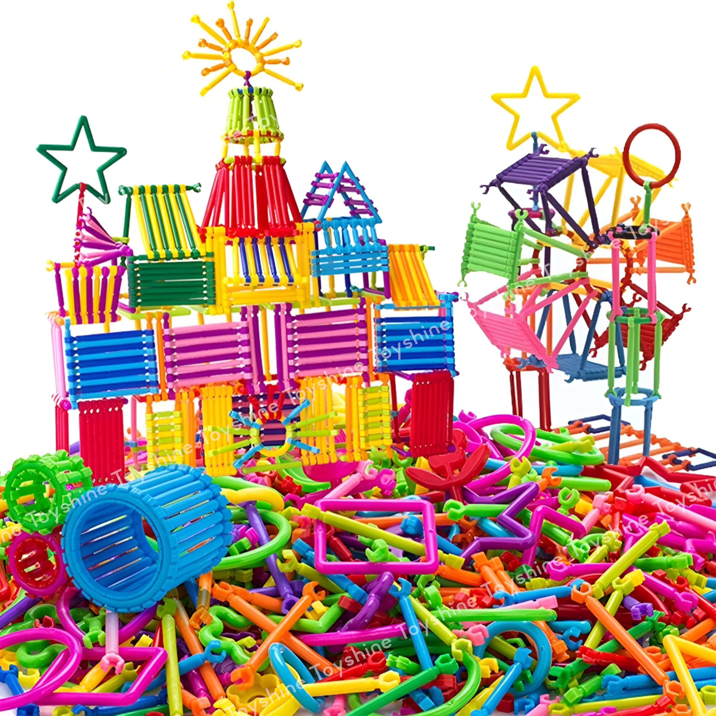 Toyshine 192 Pc DIY Smart Stick Colorful Educational Blocks Smart Activity Building Blocks Toys for Kids Boys Girls 3+