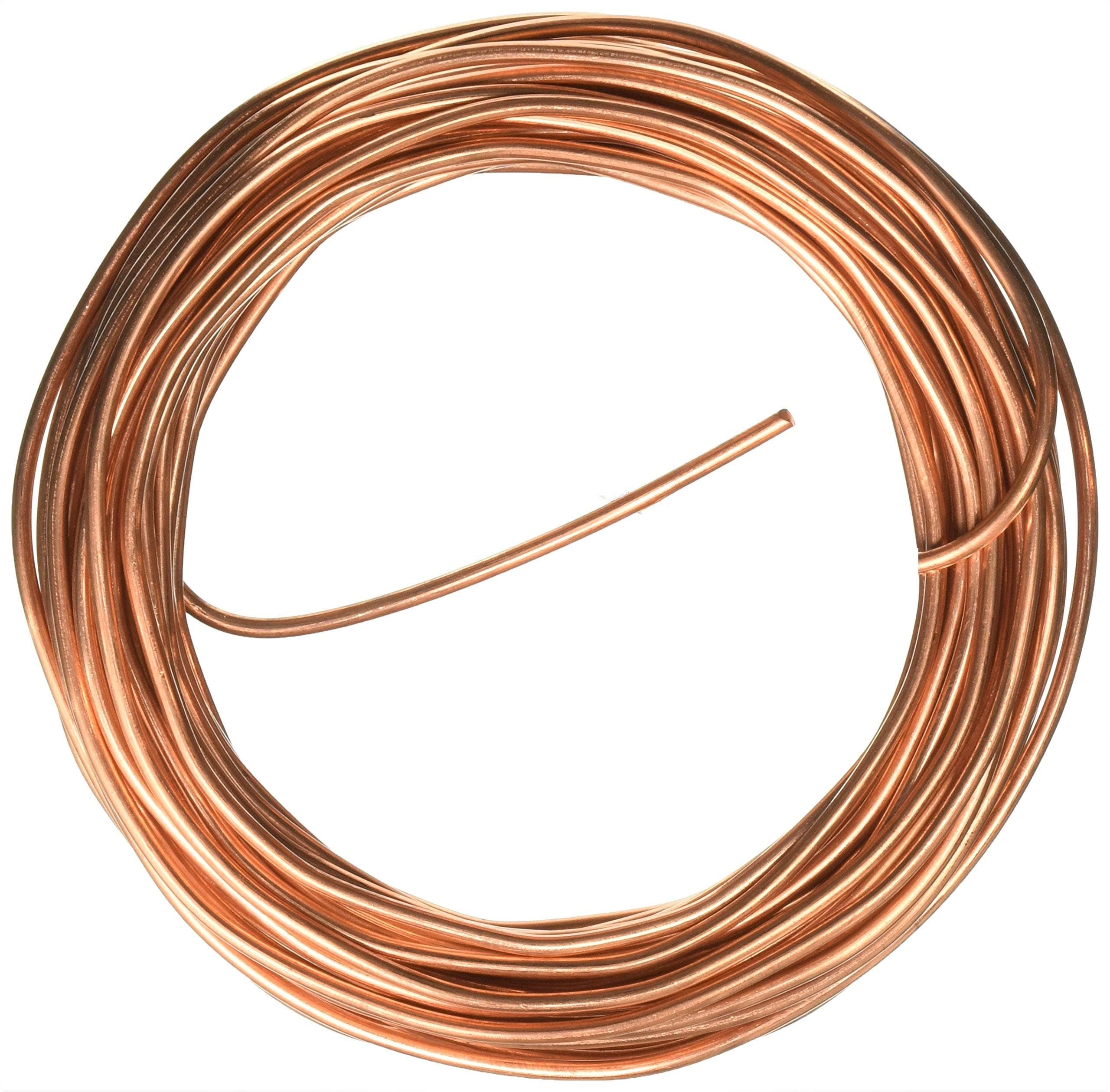 ART IFACT 2 Meters Bare Copper Wire - 14 Gauge (2.032 mm Diameter) - Copper Wire - Without Enameled - Imitation Jewellery part