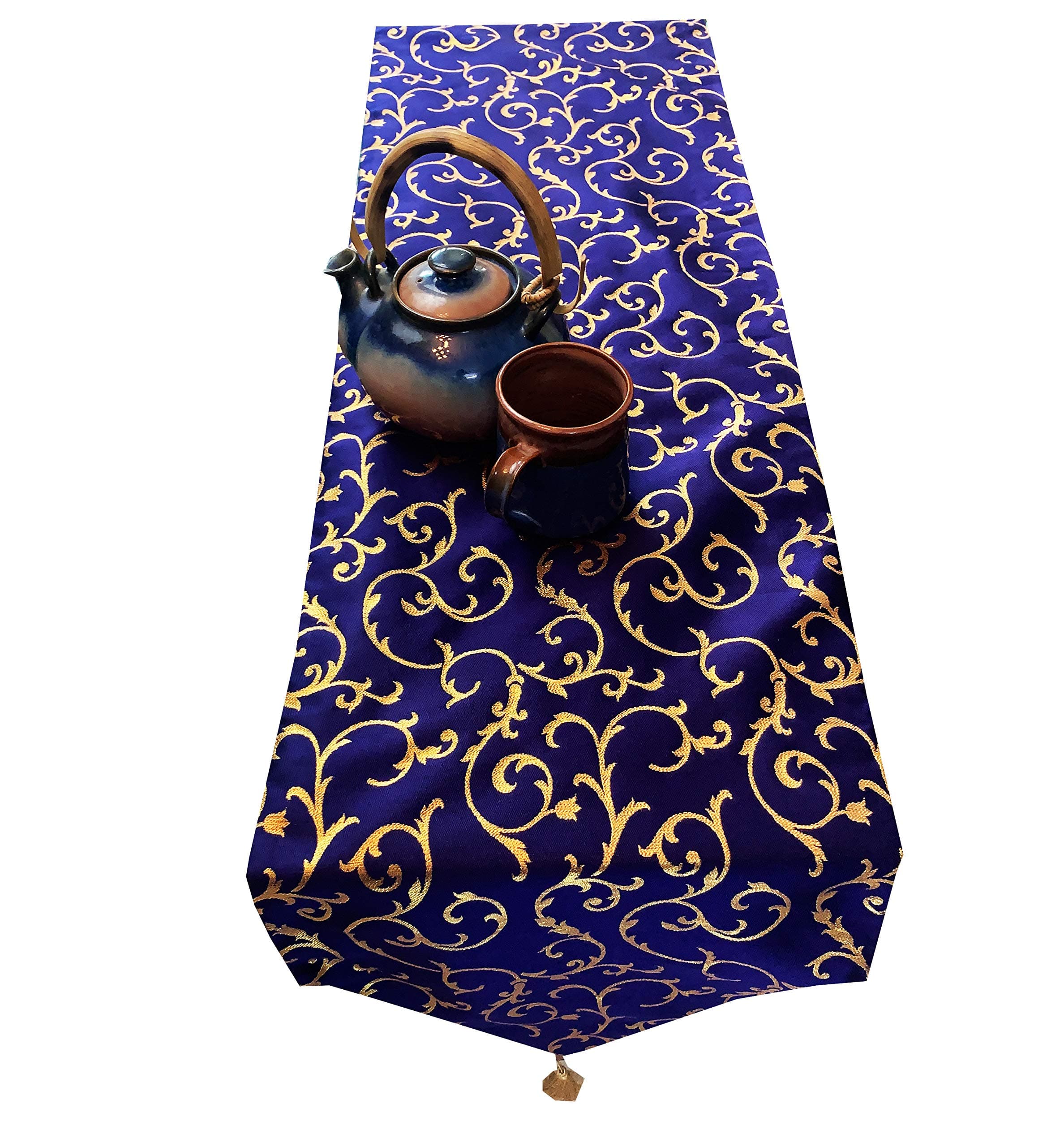 Pink parrot- Dupian Silk Table Runner 12x70 inch 1 pc