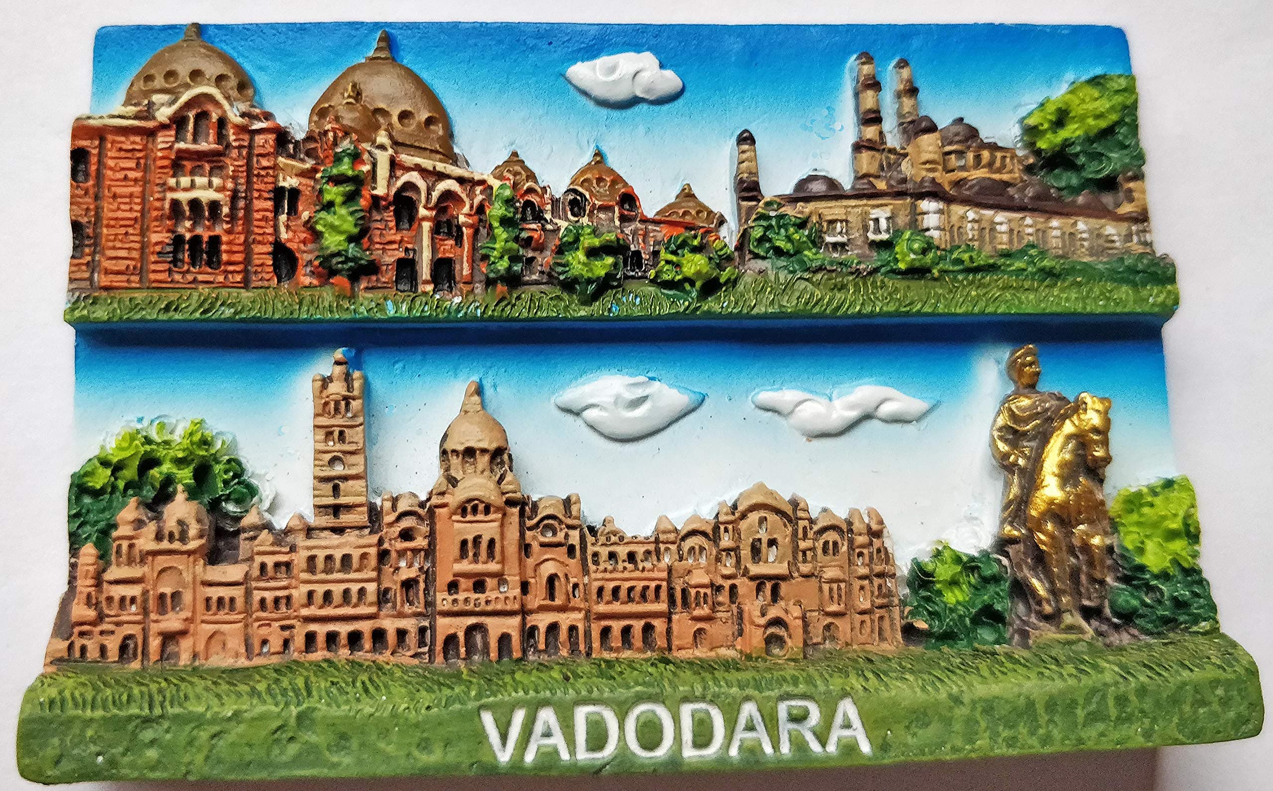 TEMPLE TREES Vadodara Panorama Fridge Magnet