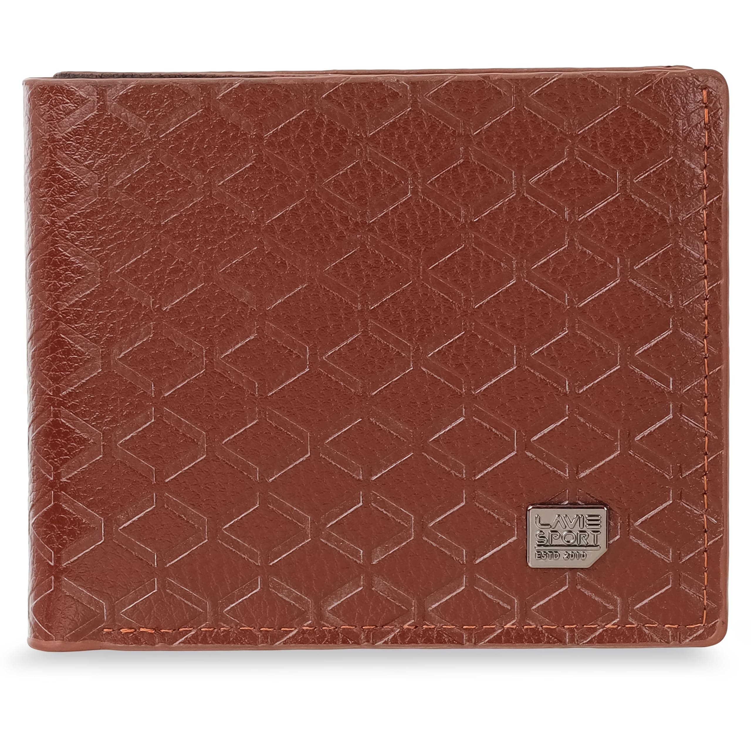 Lavie Sport Oscar Bi-Fold Wallet for Men|2 Currency compartments|Holds Upto 4 Credit/ATM Cards|Transparent ID Slot|12 Months Warranty|Box Packaging for Gifting