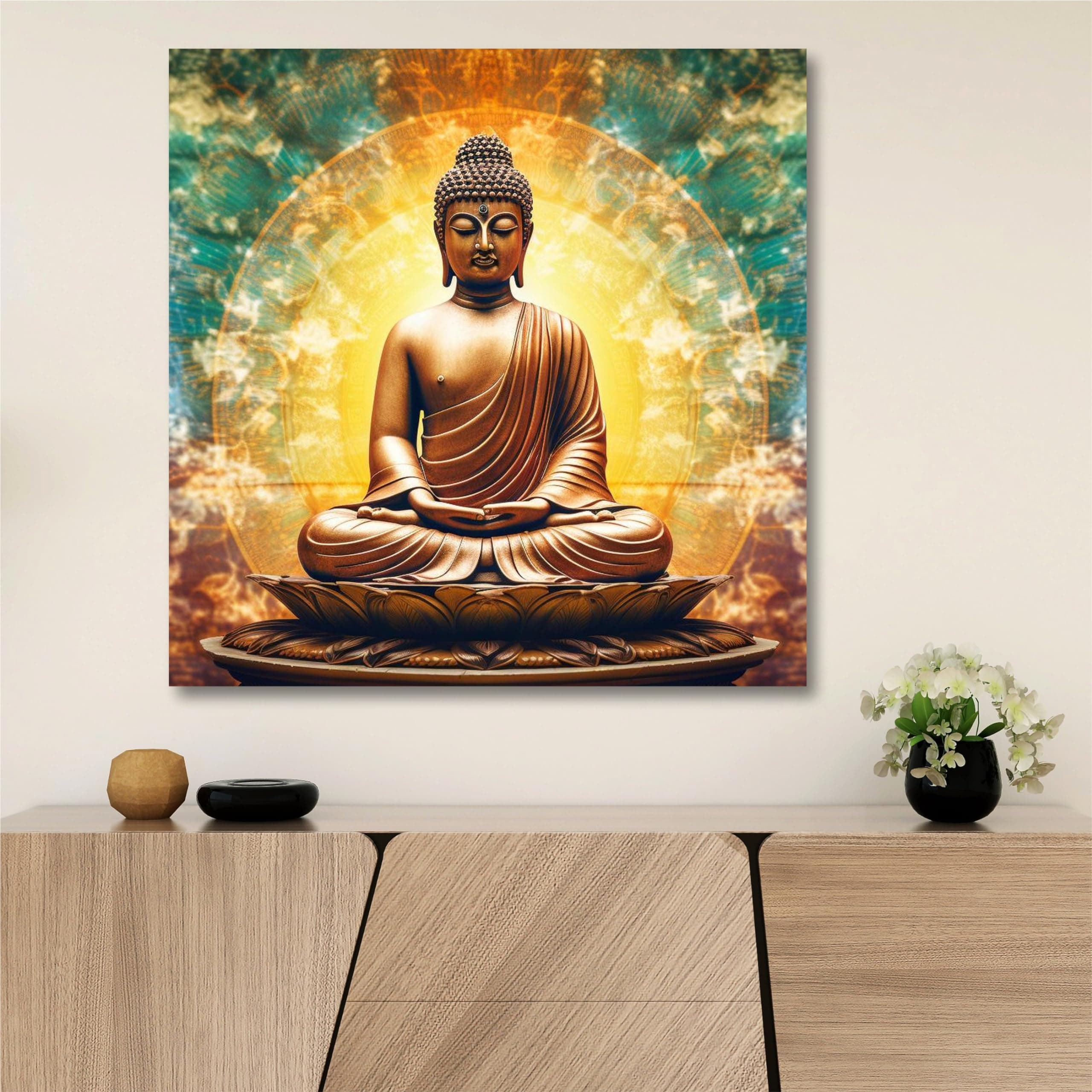 Livin'luxe paintings Buddha religious modern art canvas home decor wall paintings with frame painting for living room wall decoration office