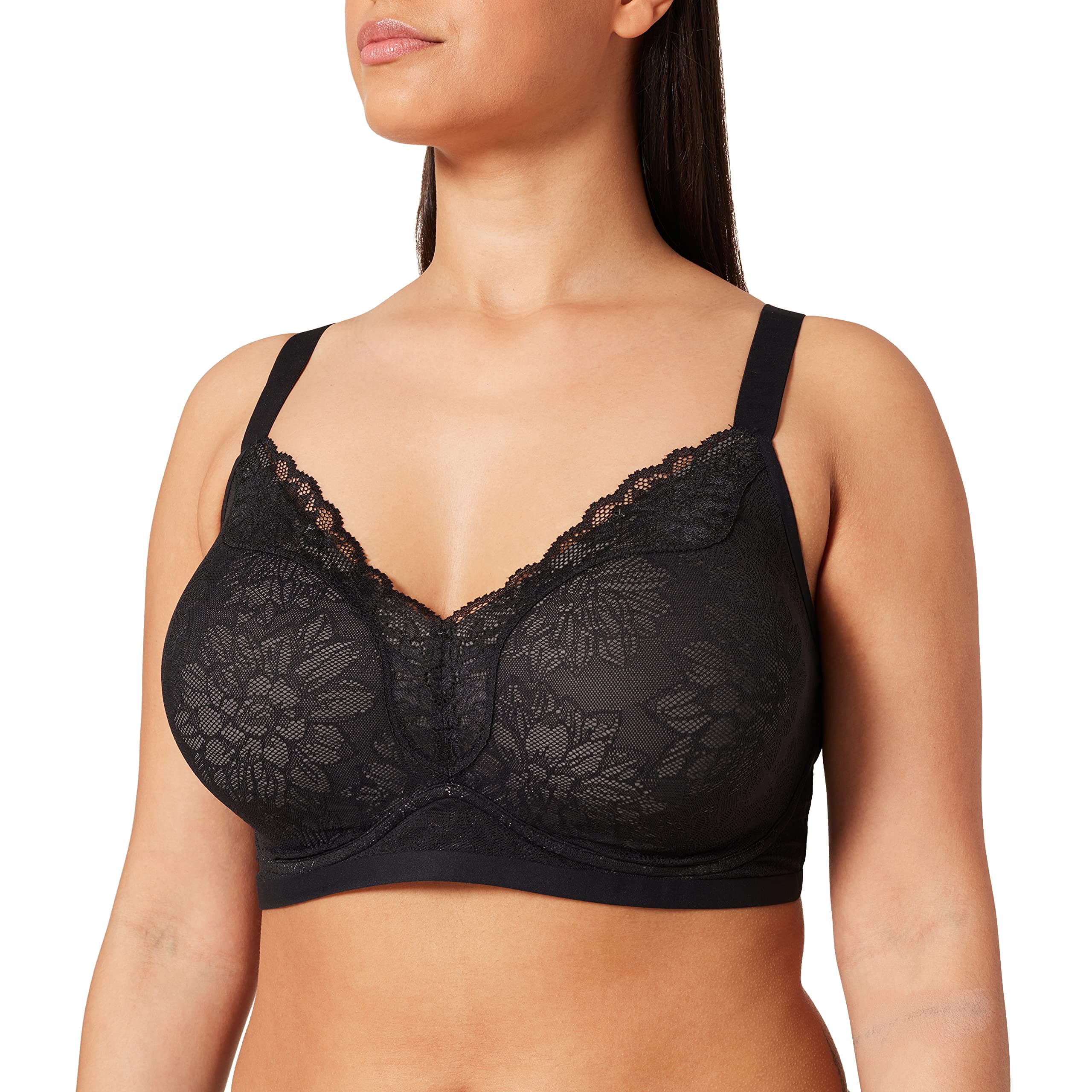 Triumph International Women's Soft Cup Padded Non Wired Bra (110-597_Black_03)